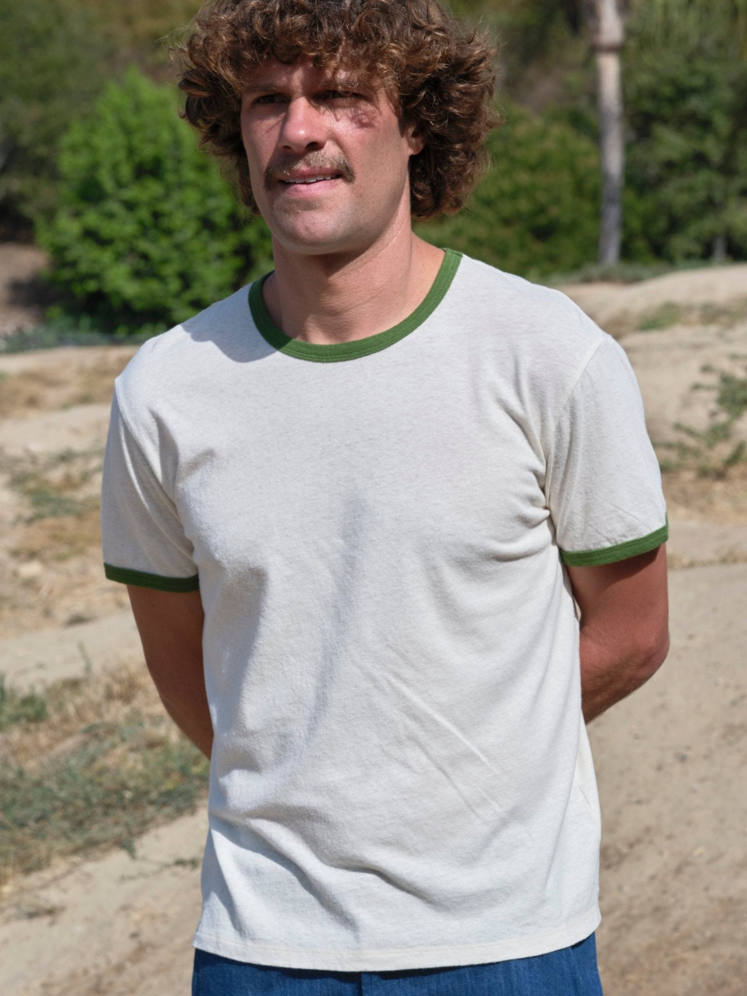Hemp Ringer Tee - S - Mollusk Surf Shop