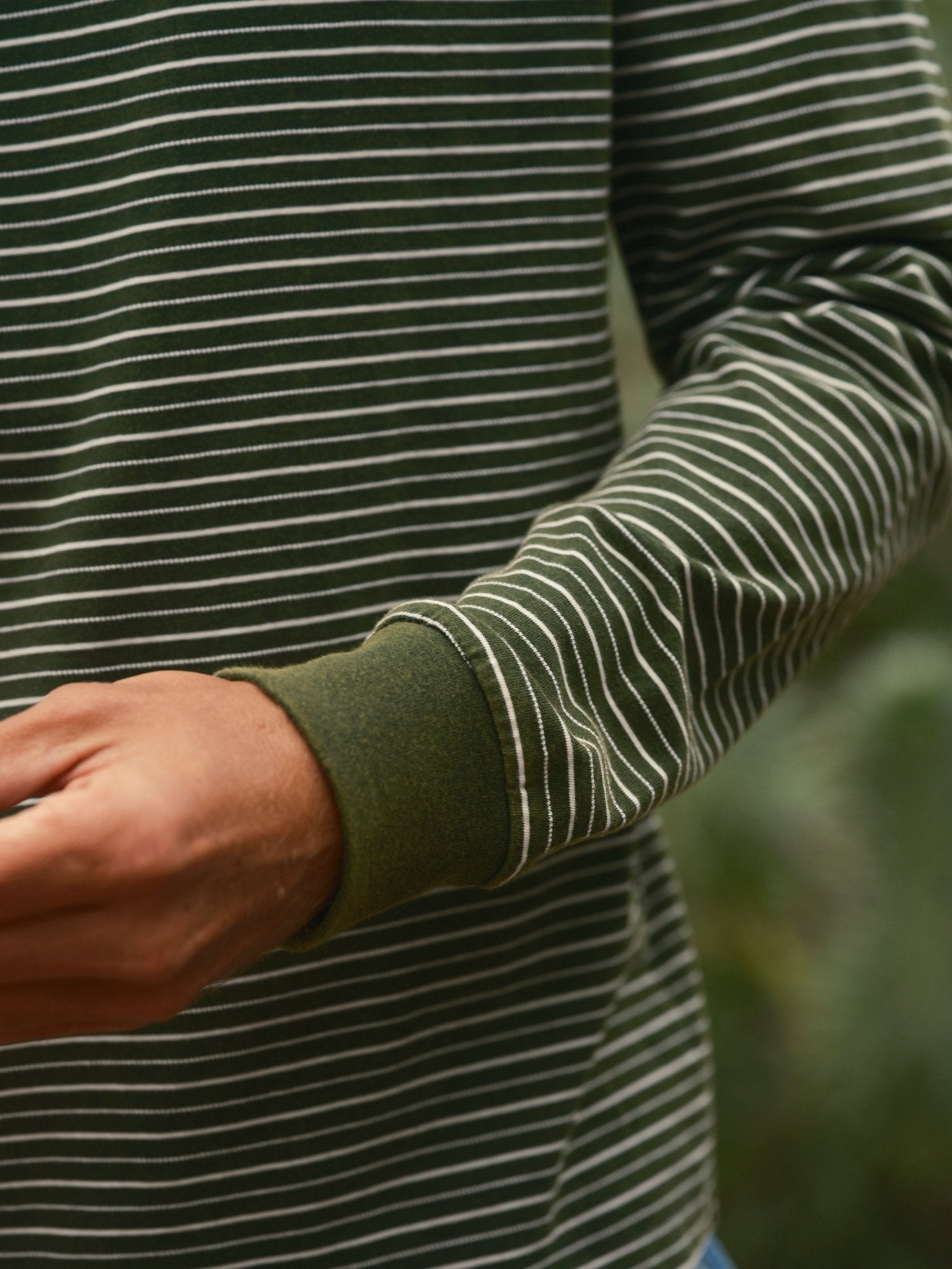 Jacquard Stripe Long Sleeve - S - Mollusk Surf Shop