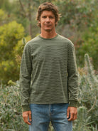 Jacquard Stripe Long Sleeve - S - Mollusk Surf Shop