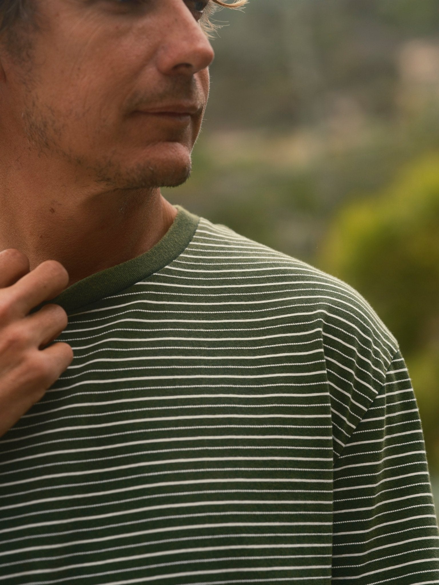 Jacquard Stripe Long Sleeve - S - Mollusk Surf Shop