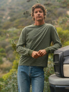 Jacquard Stripe Long Sleeve - S - Mollusk Surf Shop