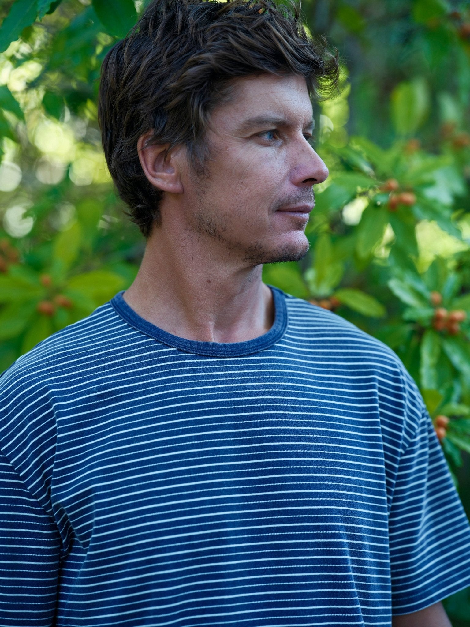 Jacquard Stripe Tee - S - Mollusk Surf Shop
