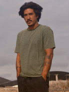 Jacquard Stripe Tee - S - Mollusk Surf Shop