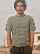 Jacquard Stripe Tee - S - Mollusk Surf Shop