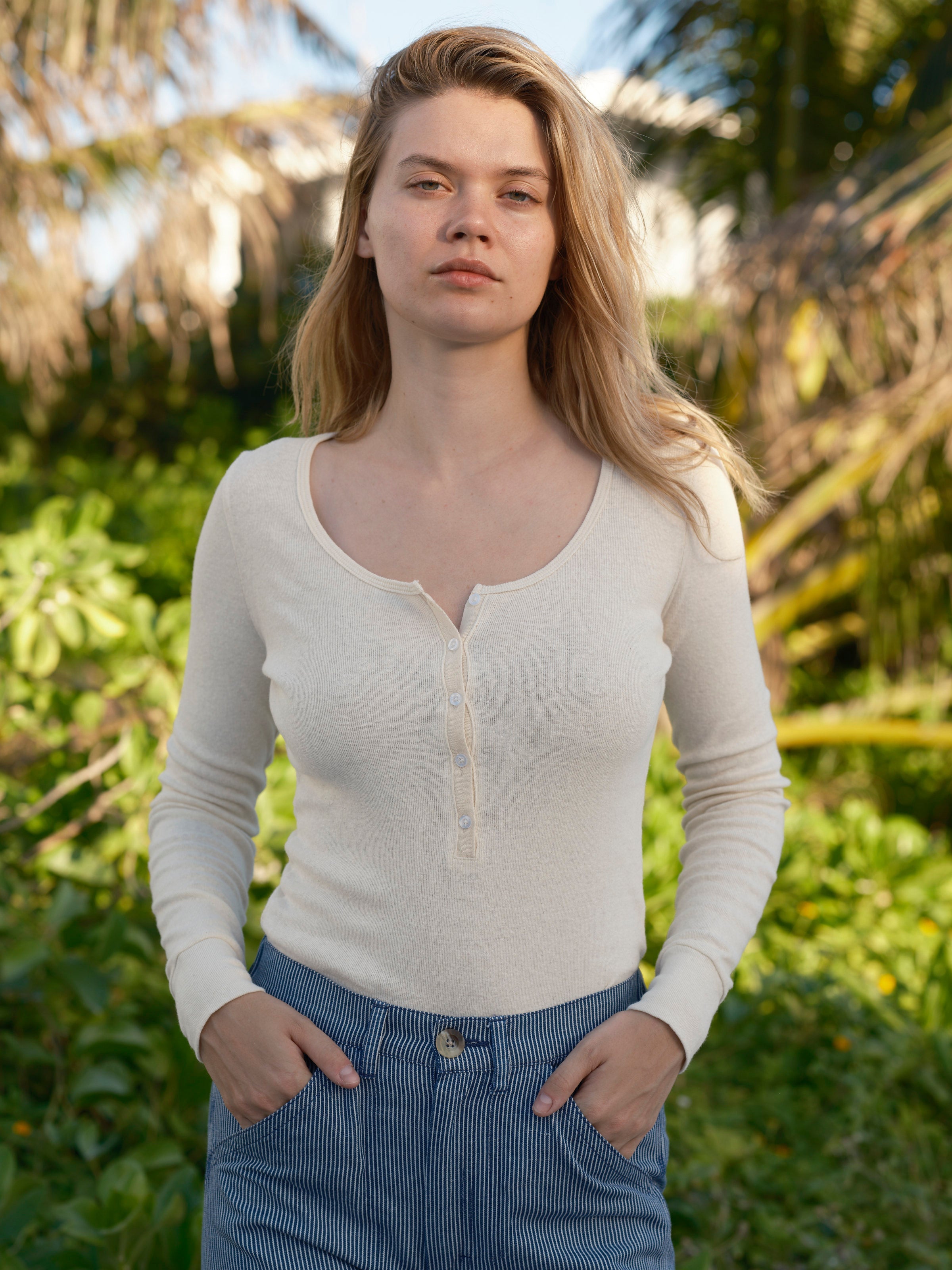Long Sleeve Henley - XS - Mollusk Surf Shop