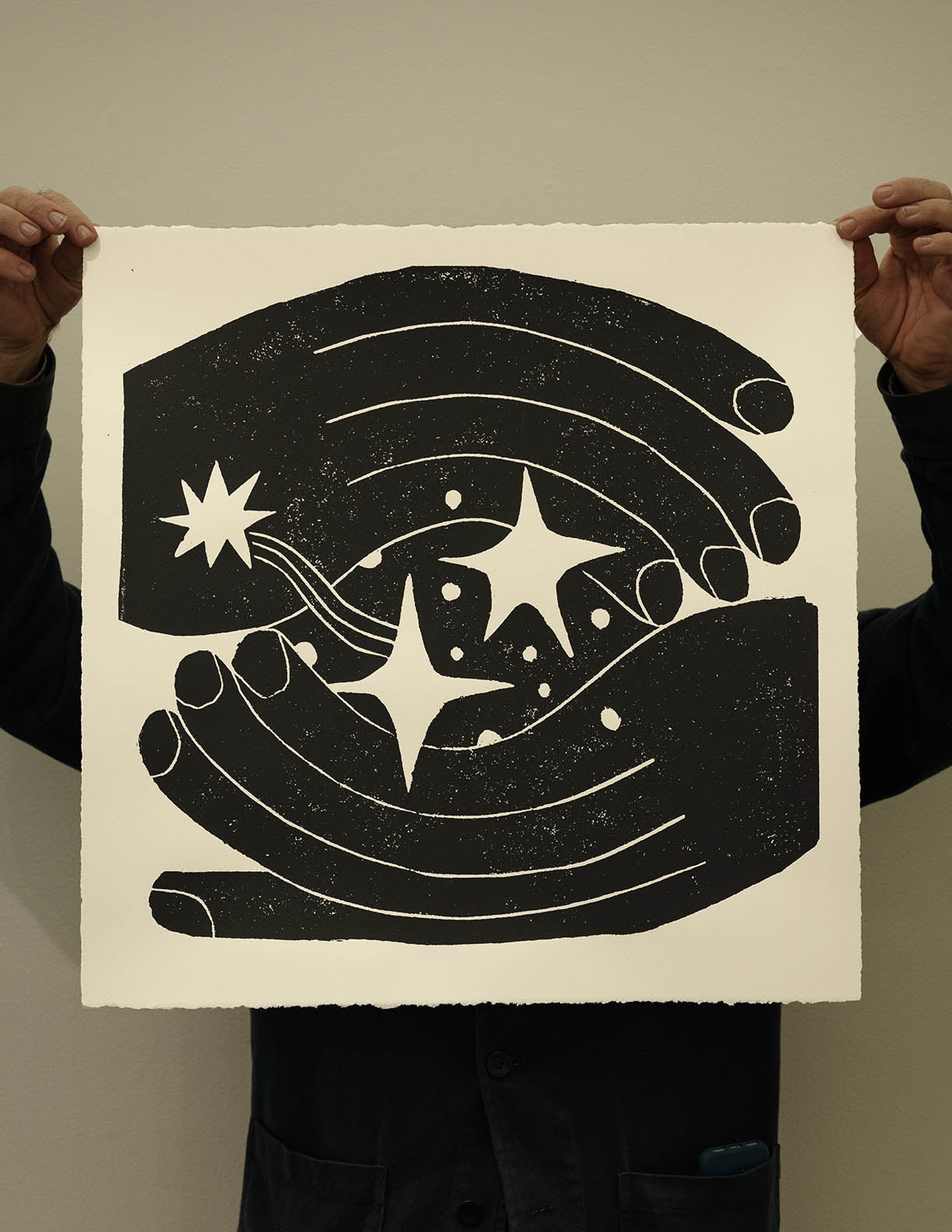 Nathaniel Russell - Space Hands (Unframed) - Mollusk Surf Shop