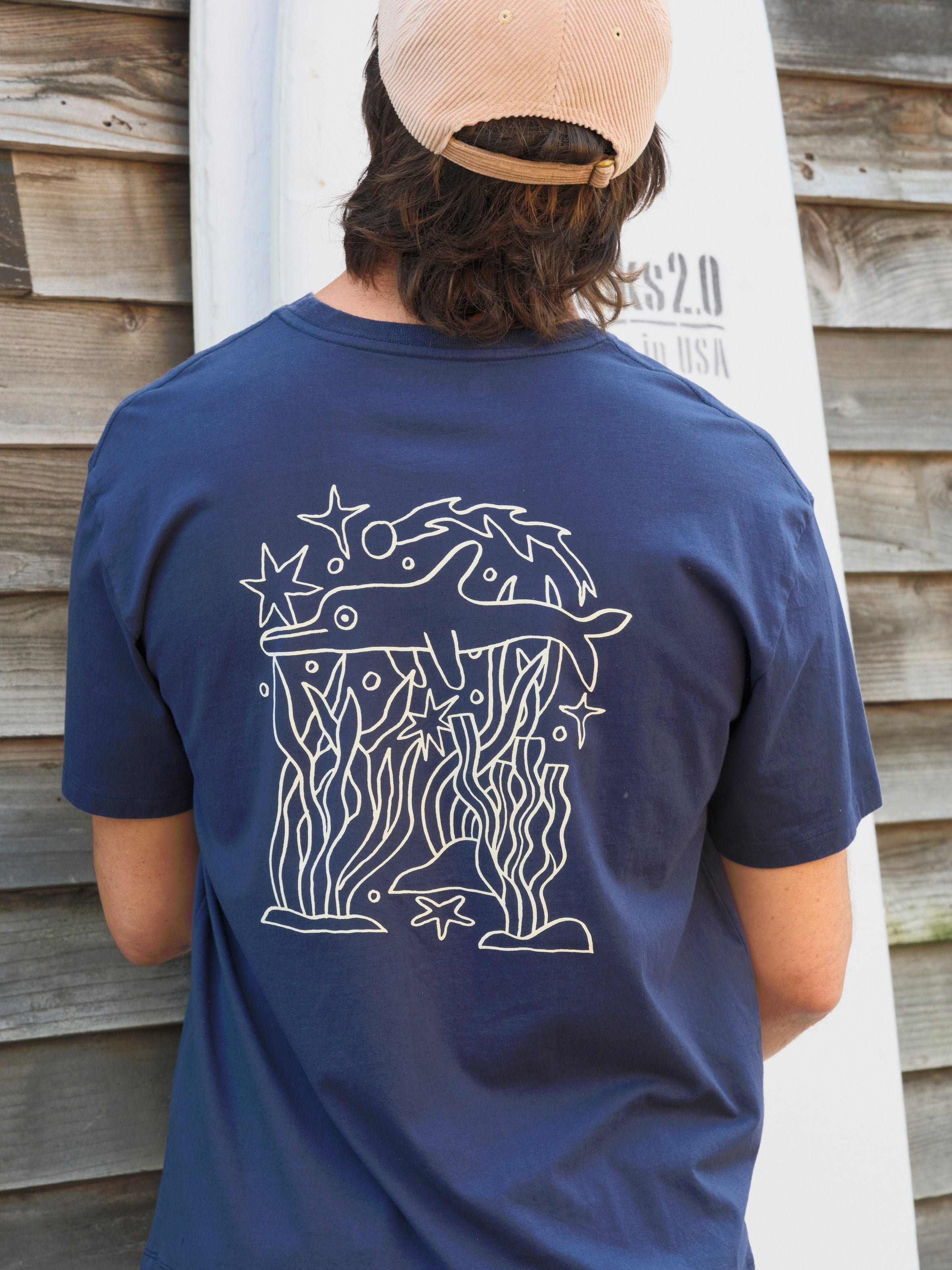 New Dolphin Energy Tee - S - Mollusk Surf Shop