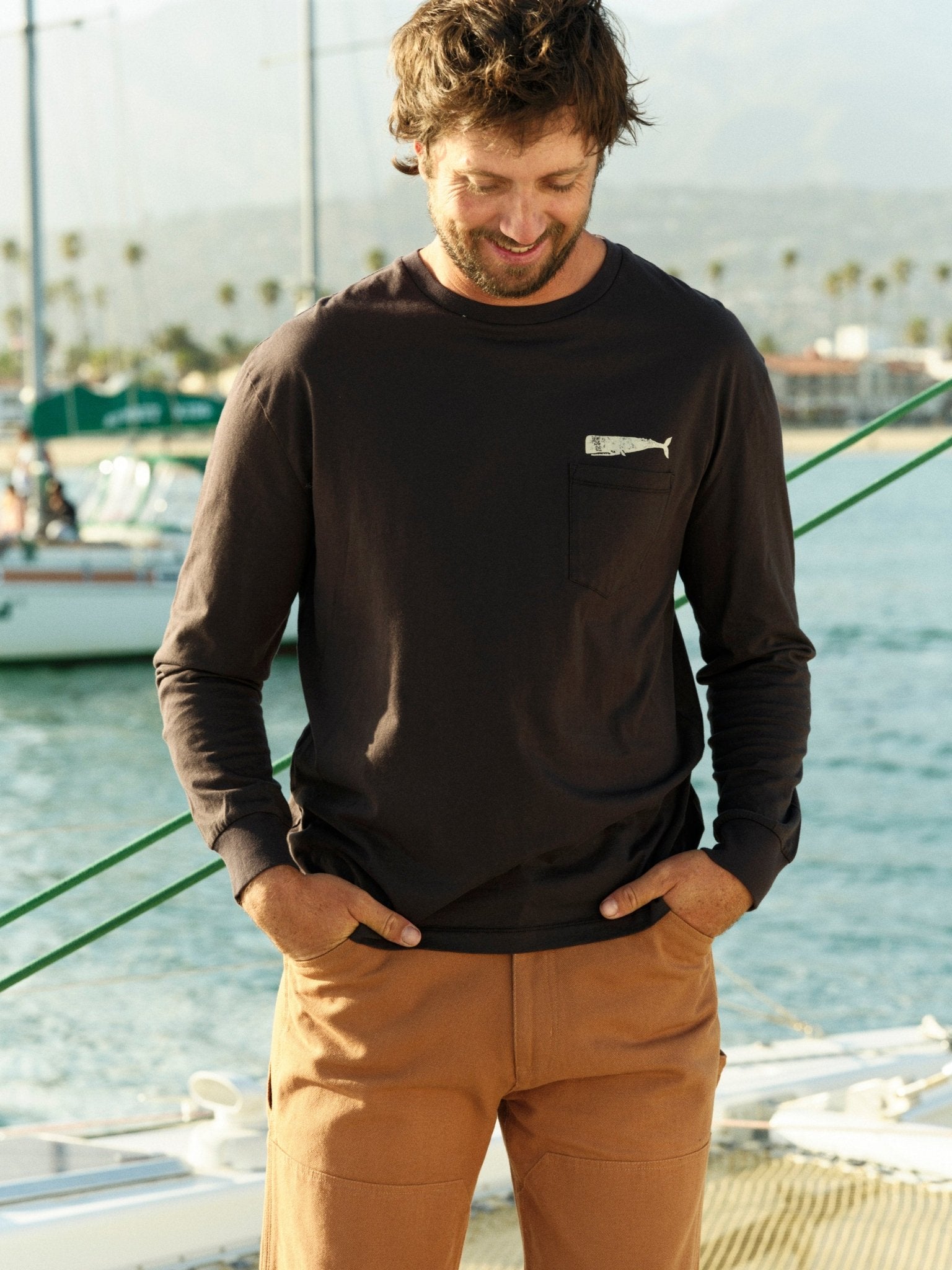 Olde Whale Long Sleeve - S - Mollusk Surf Shop