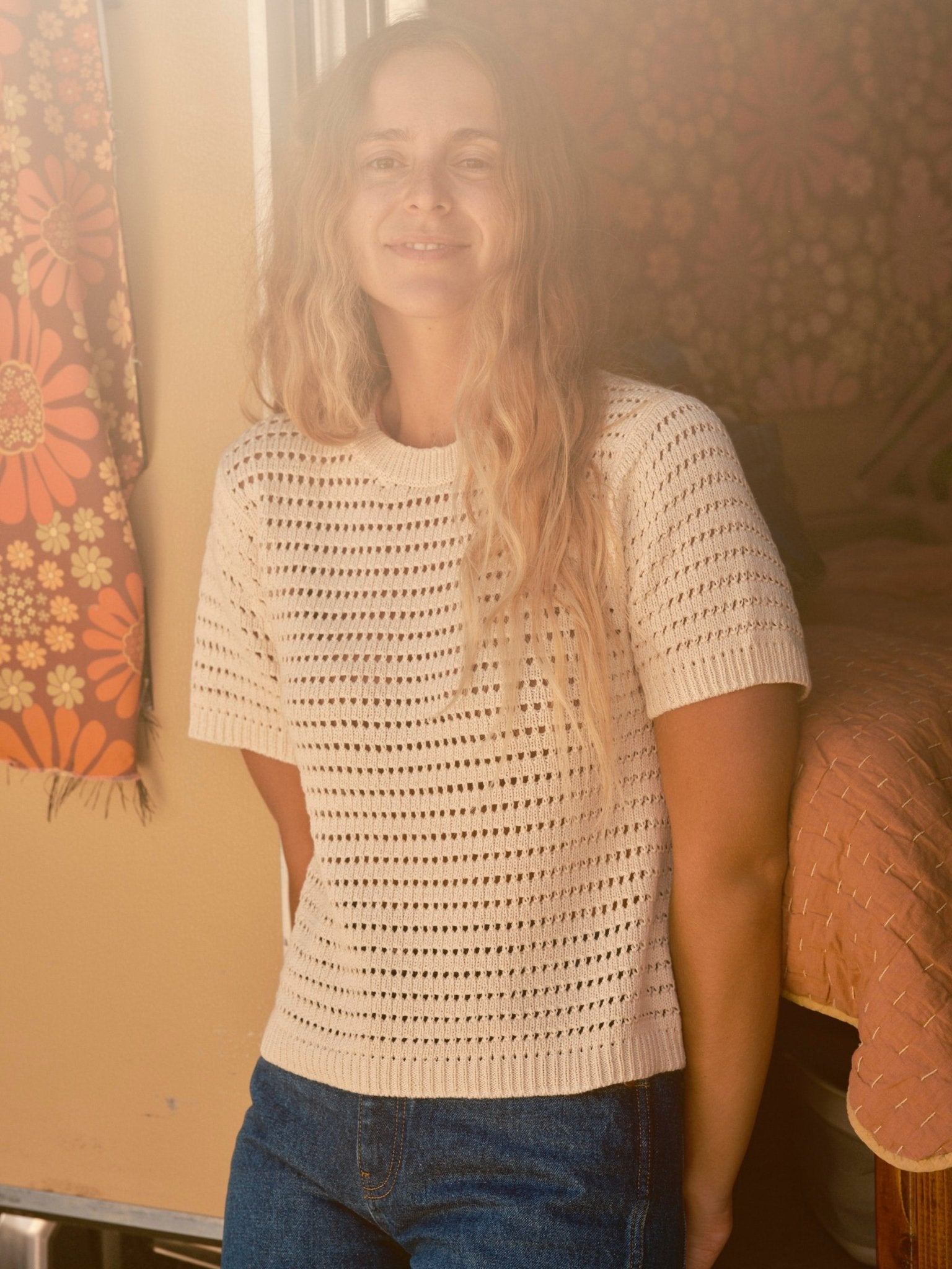 Open Knit Tee - XS - Mollusk Surf Shop - description