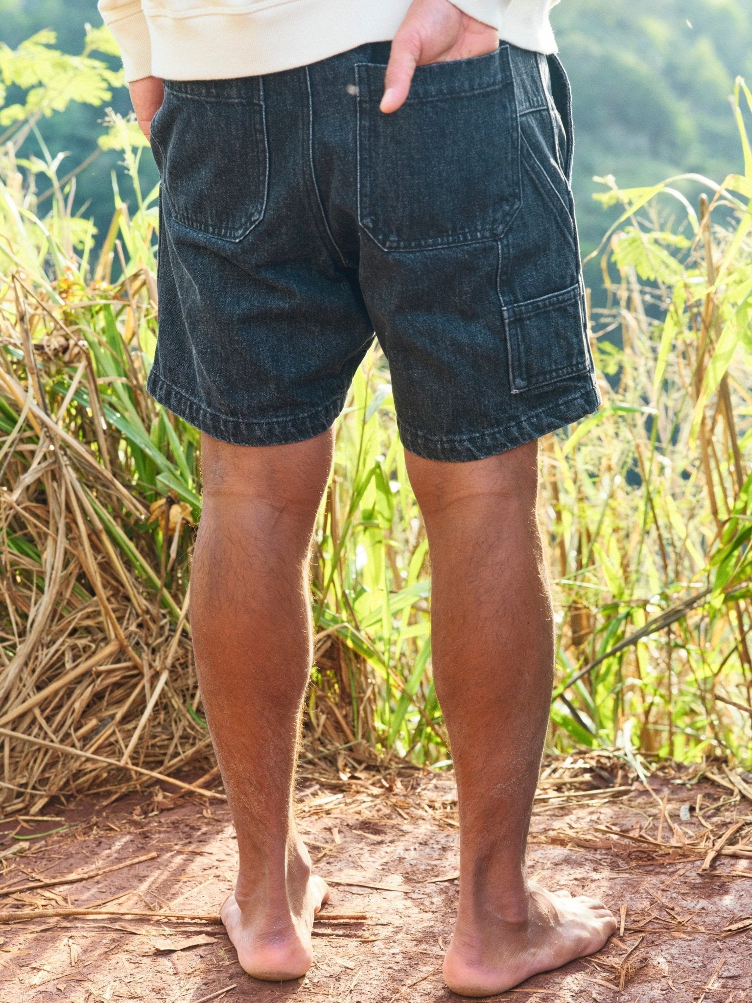 Pinnacle Shorts - Black Denim - Mollusk Surf Shop
