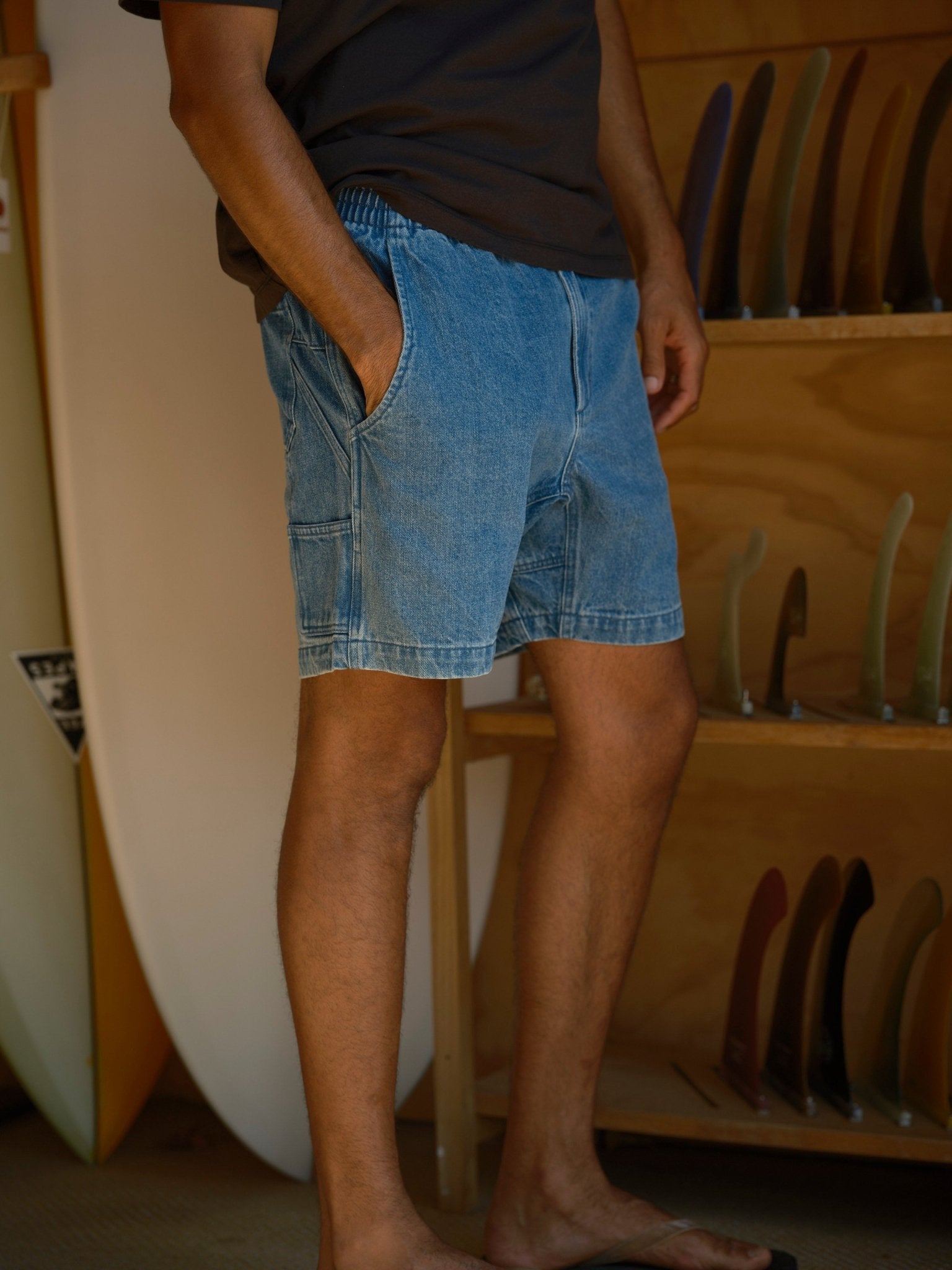 Pinnacle Shorts - Indigo Denim - Mollusk Surf Shop