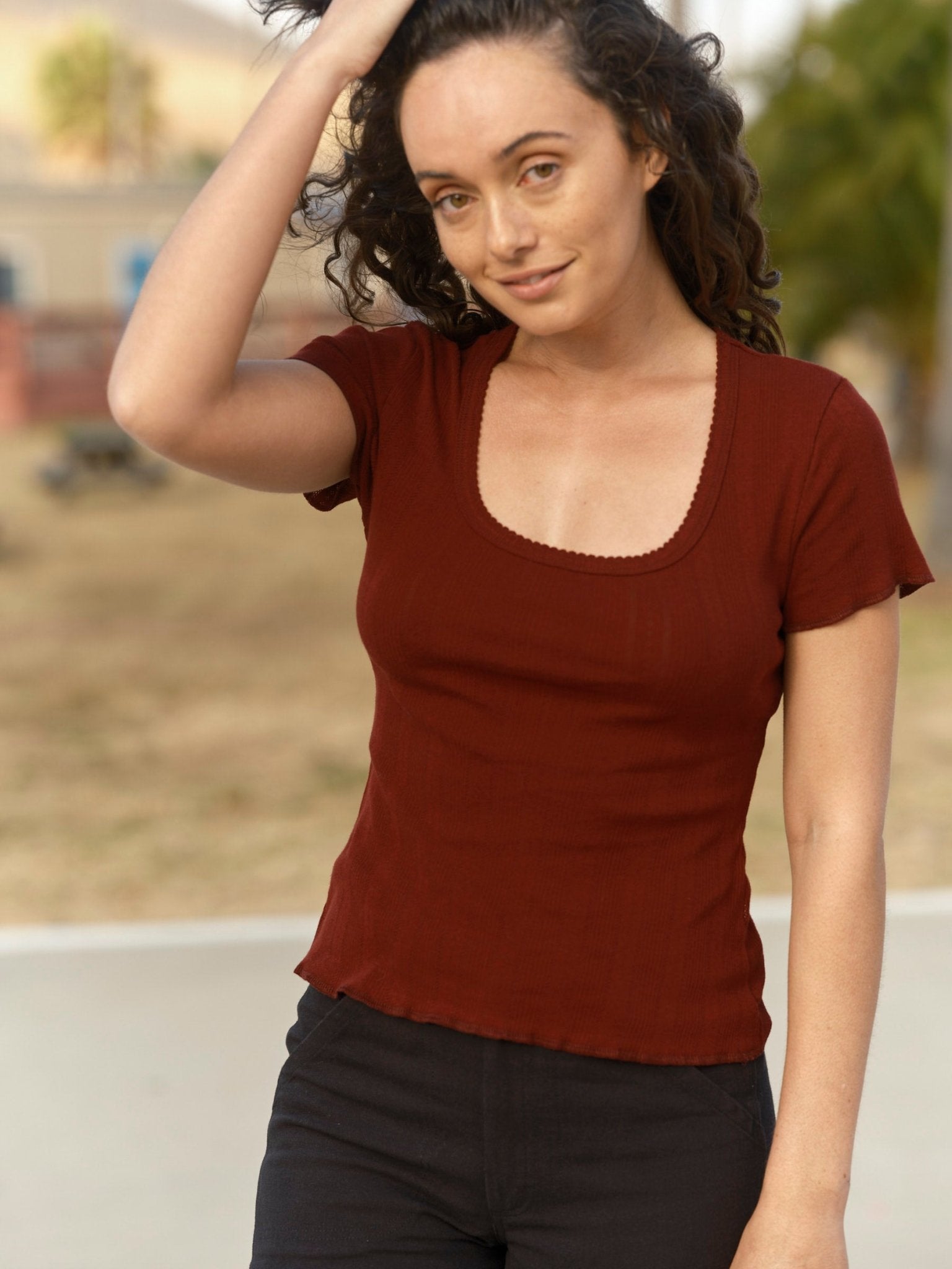 Pointelle Tee - XS - Mollusk Surf Shop