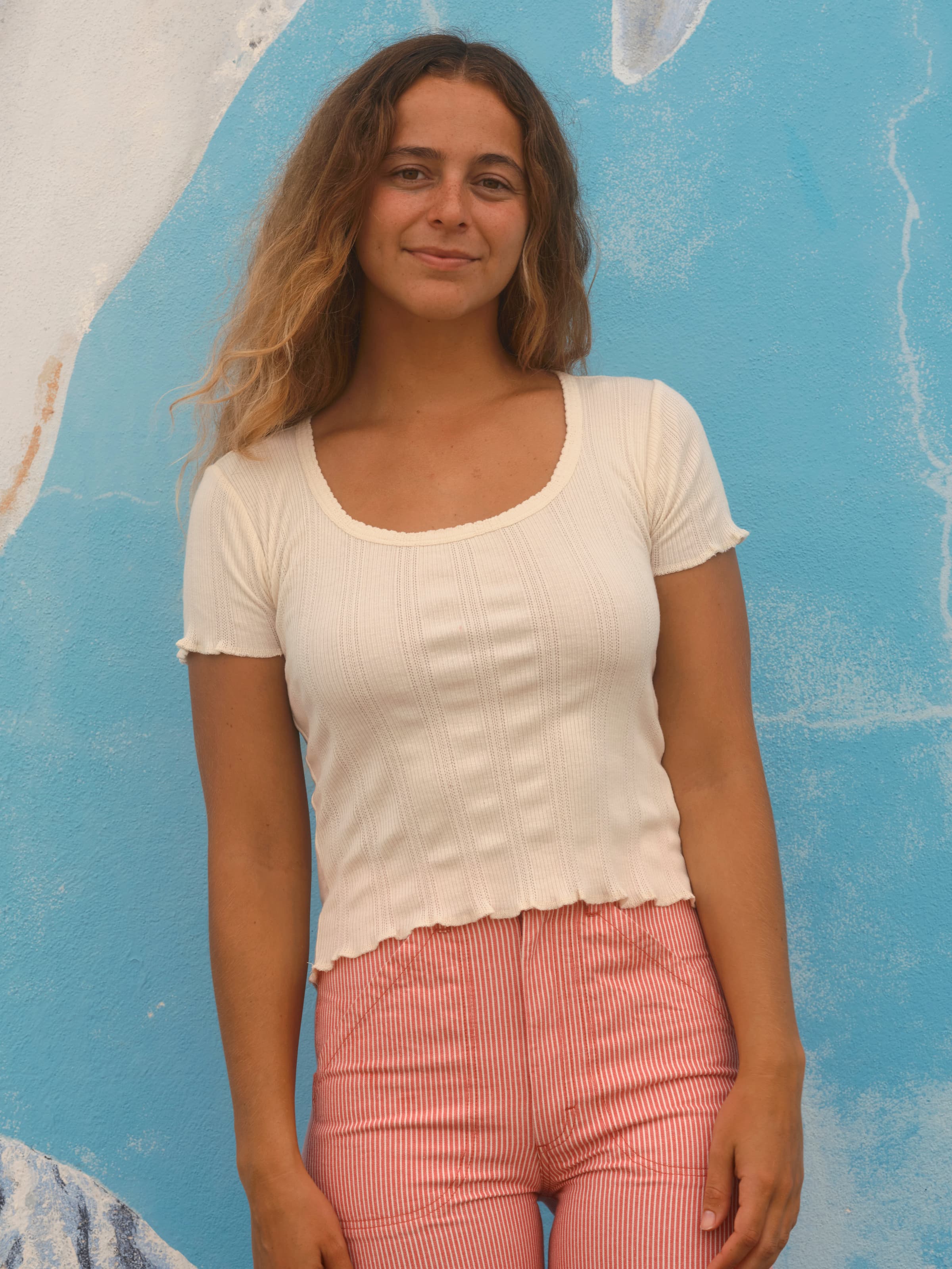 Pointelle Tee - XS - Mollusk Surf Shop