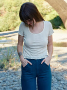Pointelle Tee - XS - Mollusk Surf Shop