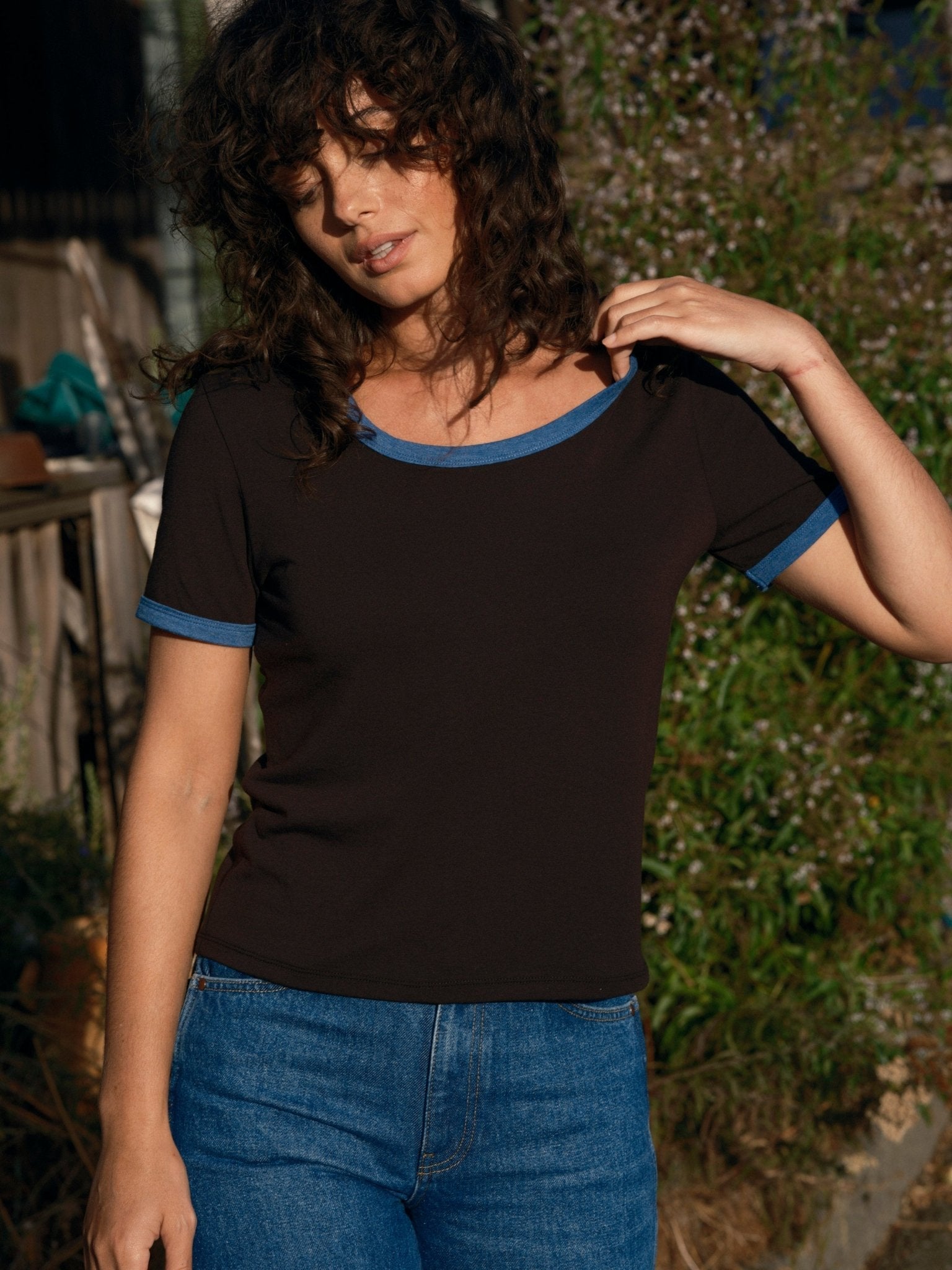 Ringer Tee - Heathered Raspberry - Mollusk Surf Shop