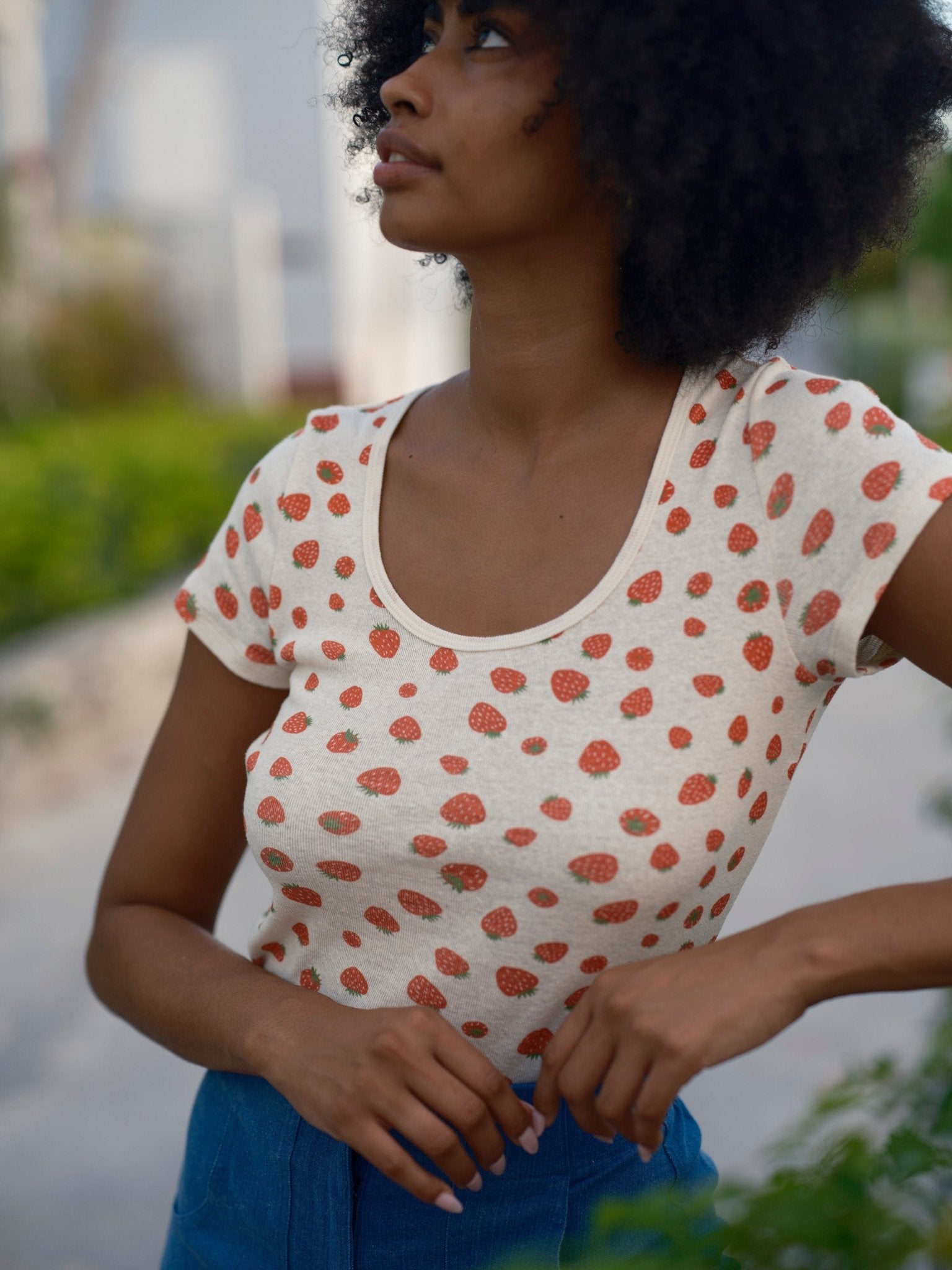 Scoop Ribsy Tee - Strawberry - Mollusk Surf Shop