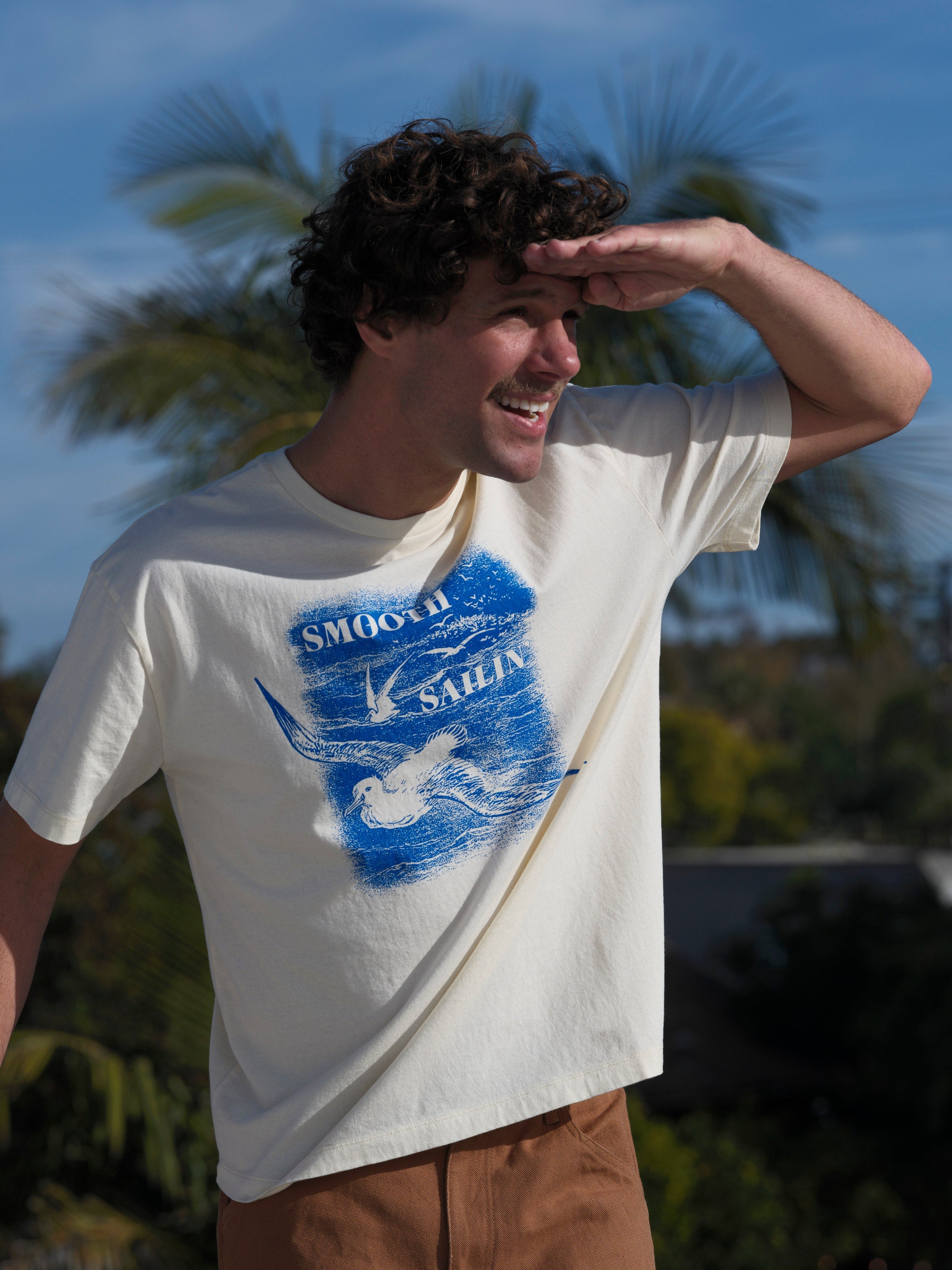 Smooth Sailin Tee - S - Mollusk Surf Shop