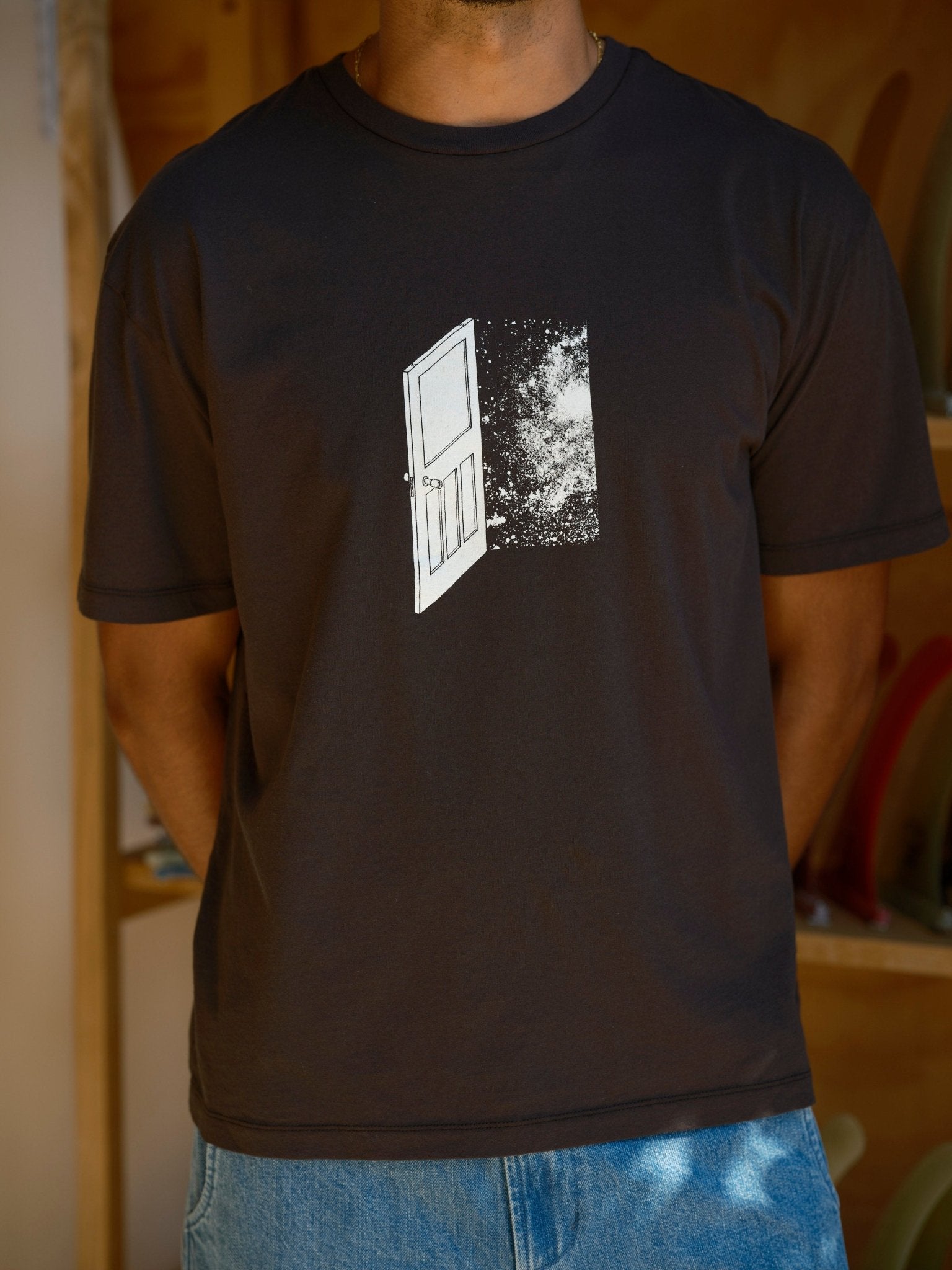 Space Door Tee - S - Mollusk Surf Shop - description