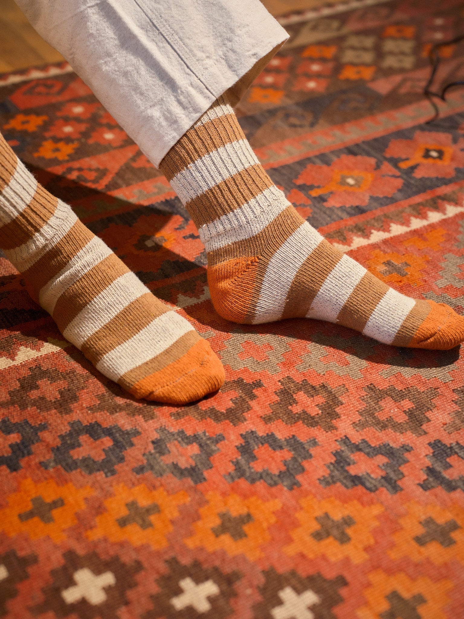 Stripe Utility Sock - S - Mollusk Surf Shop