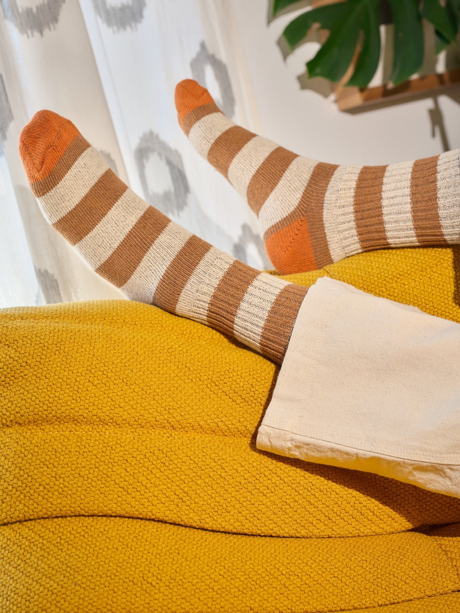 Stripe Utility Sock - S - Mollusk Surf Shop - description