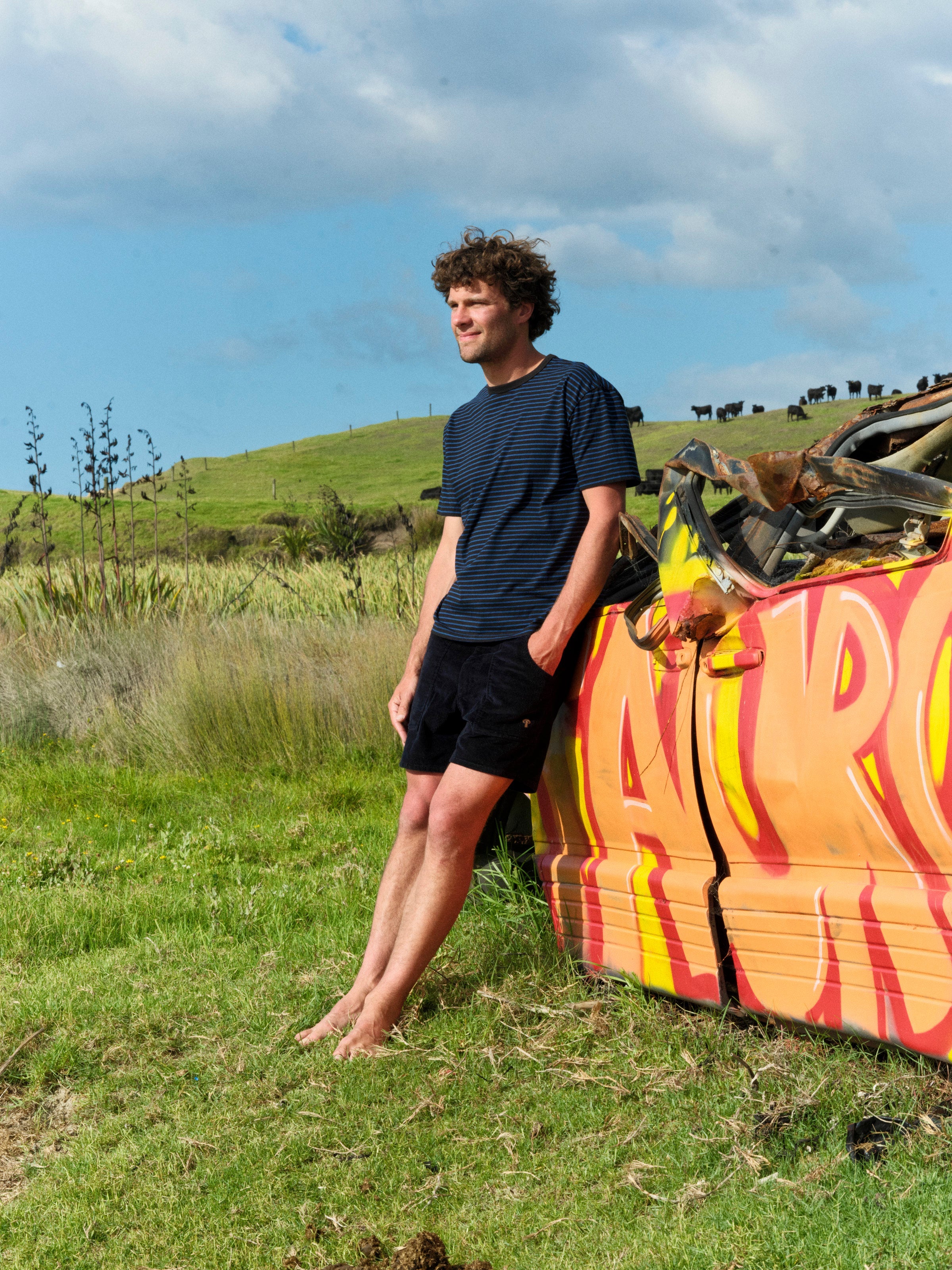 Striped Heavy Tee - S - Mollusk Surf Shop
