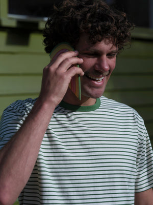 Striped Heavy Tee - S - Mollusk Surf Shop