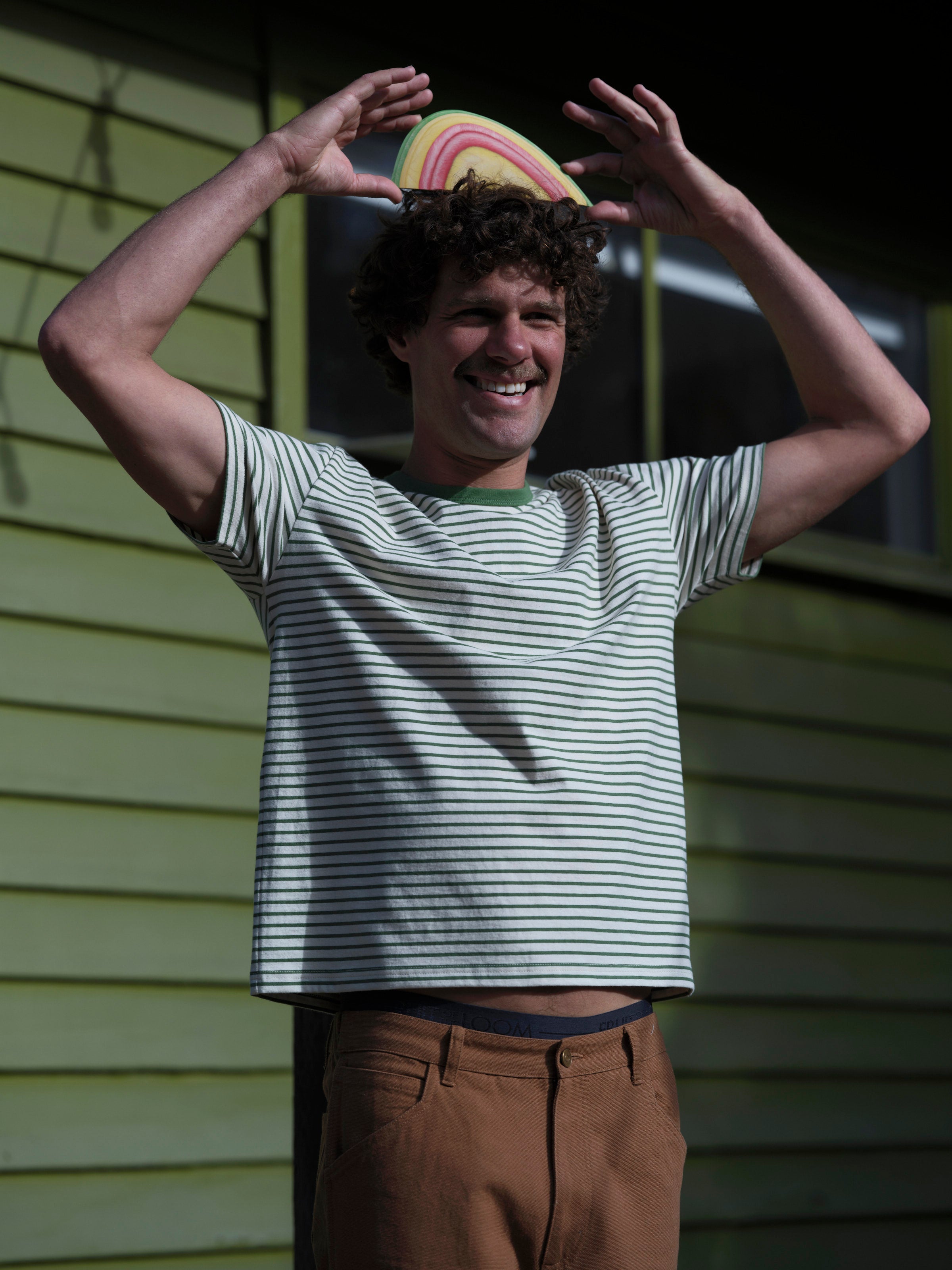 Striped Heavy Tee - S - Mollusk Surf Shop