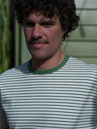 Striped Heavy Tee - S - Mollusk Surf Shop - description