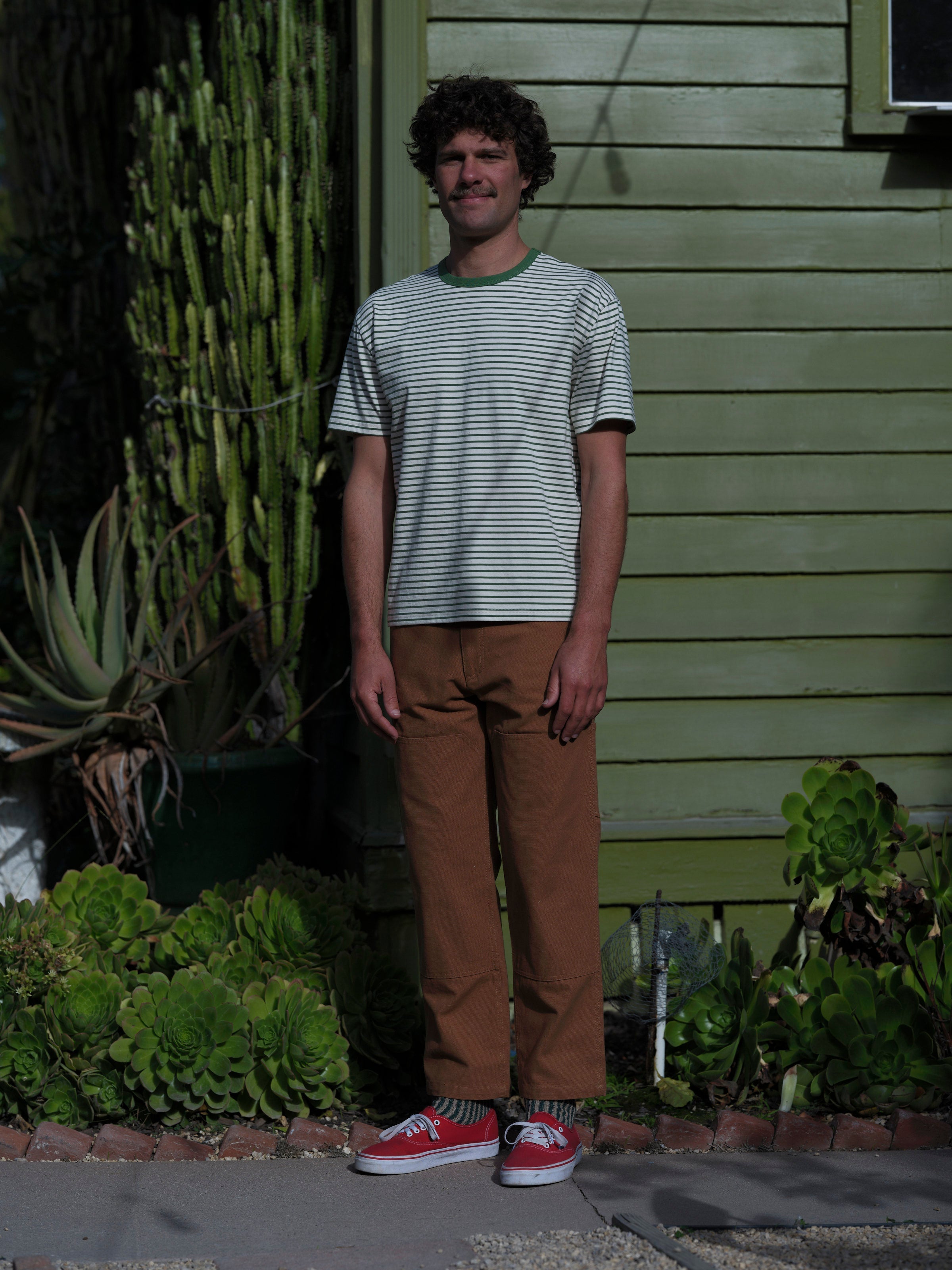 Striped Heavy Tee - S - Mollusk Surf Shop