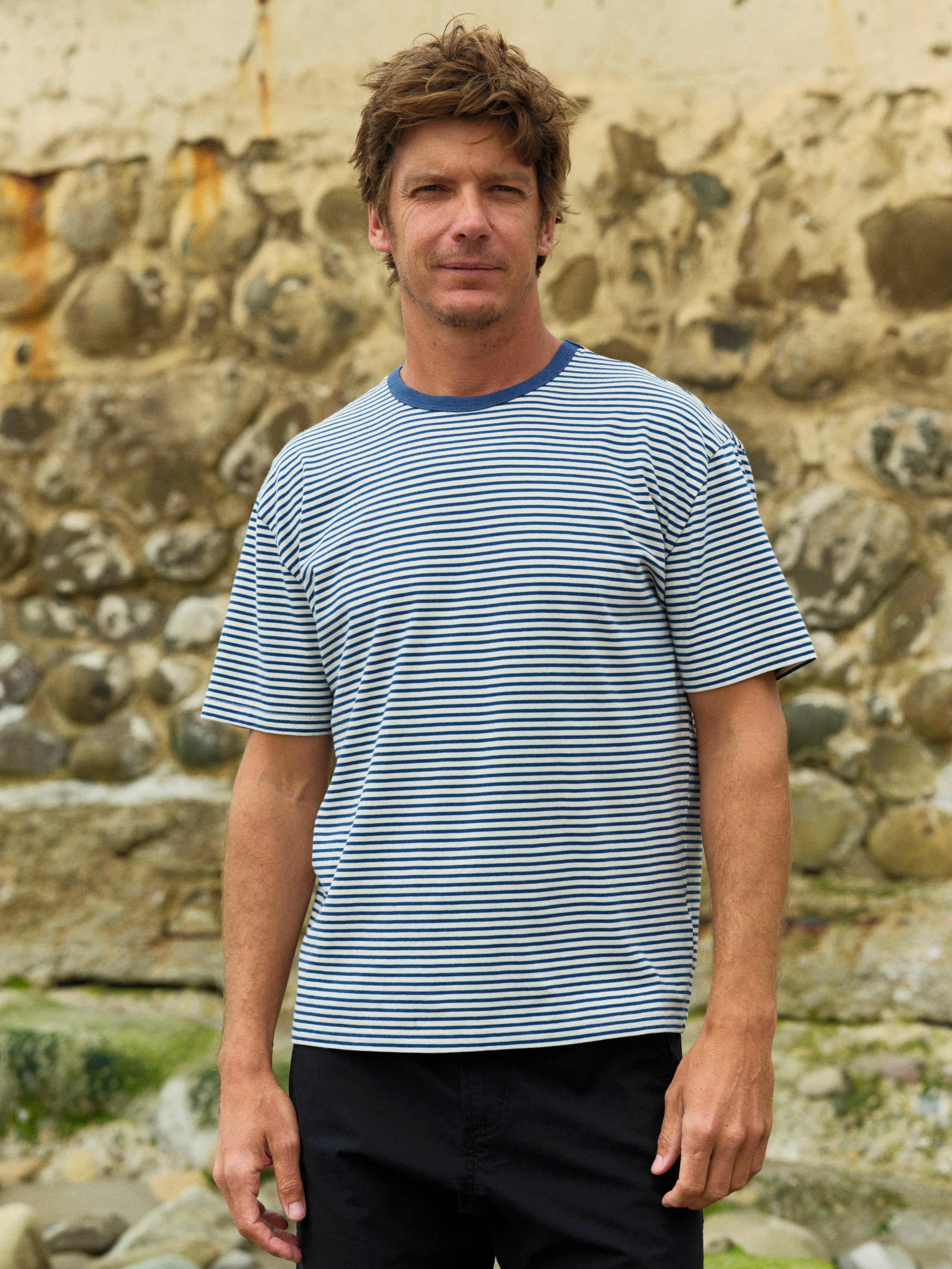 Striped Heavy Tee - S - Mollusk Surf Shop