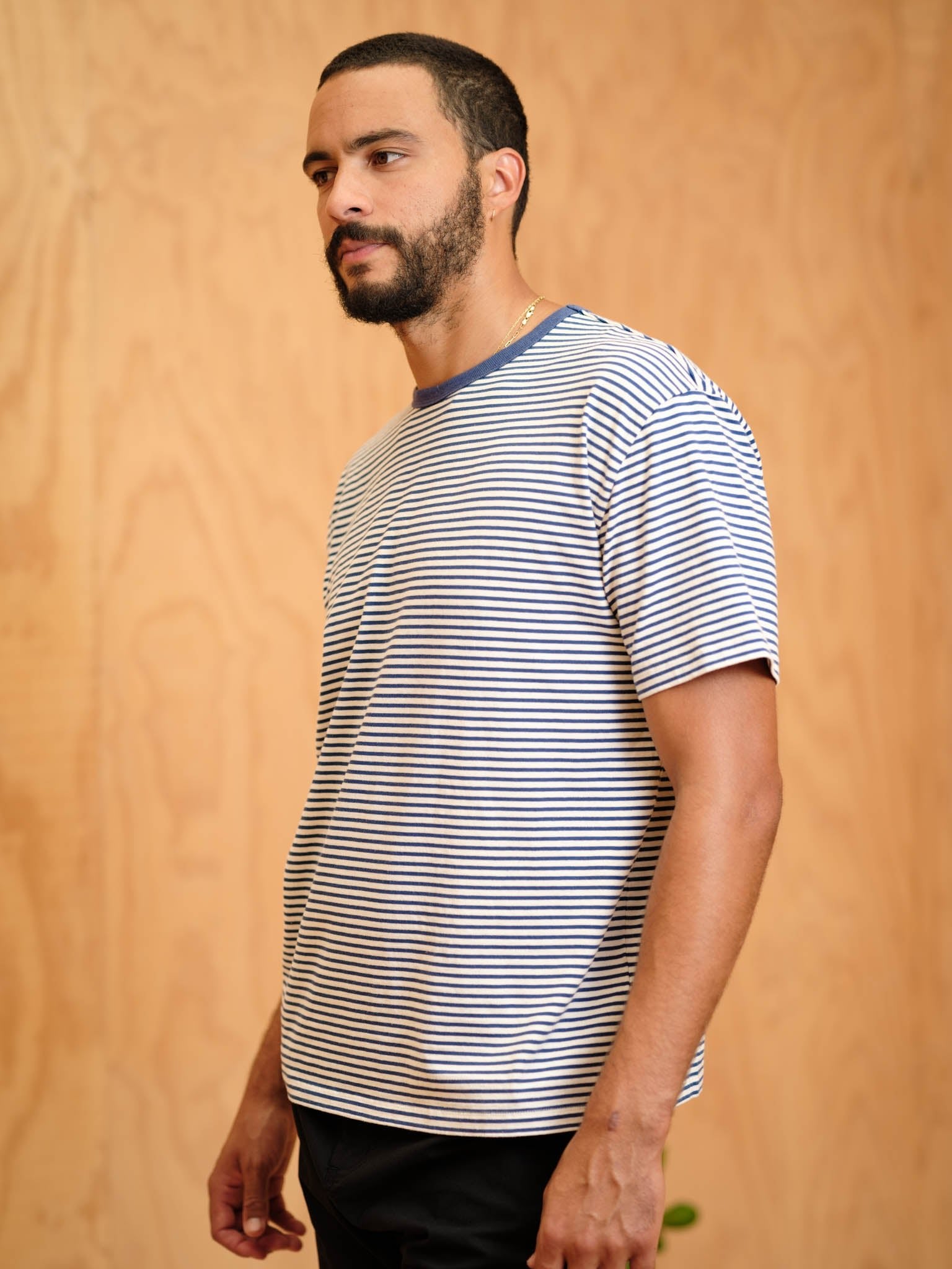 Striped Heavy Tee - S - Mollusk Surf Shop