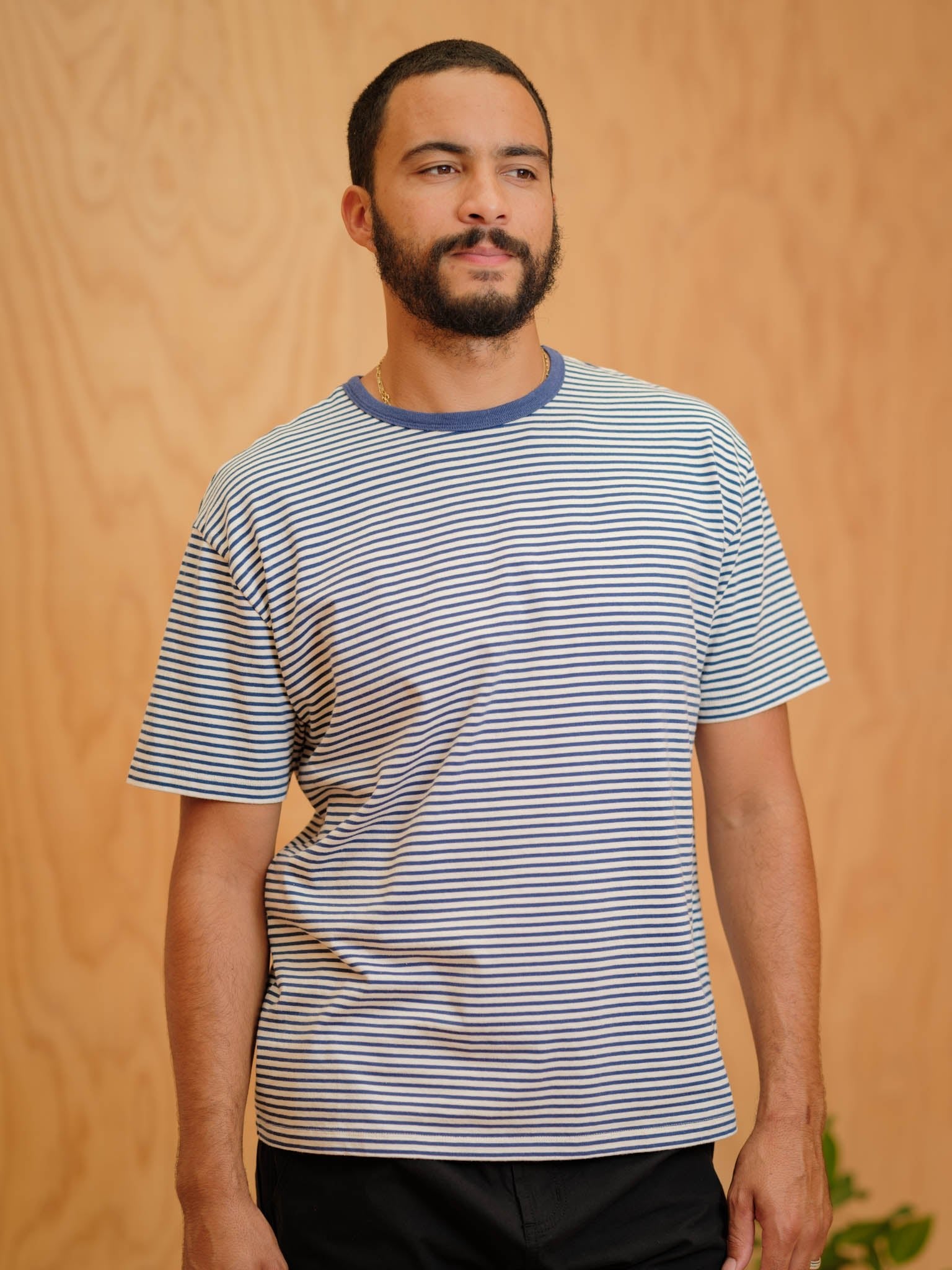 Striped Heavy Tee - S - Mollusk Surf Shop