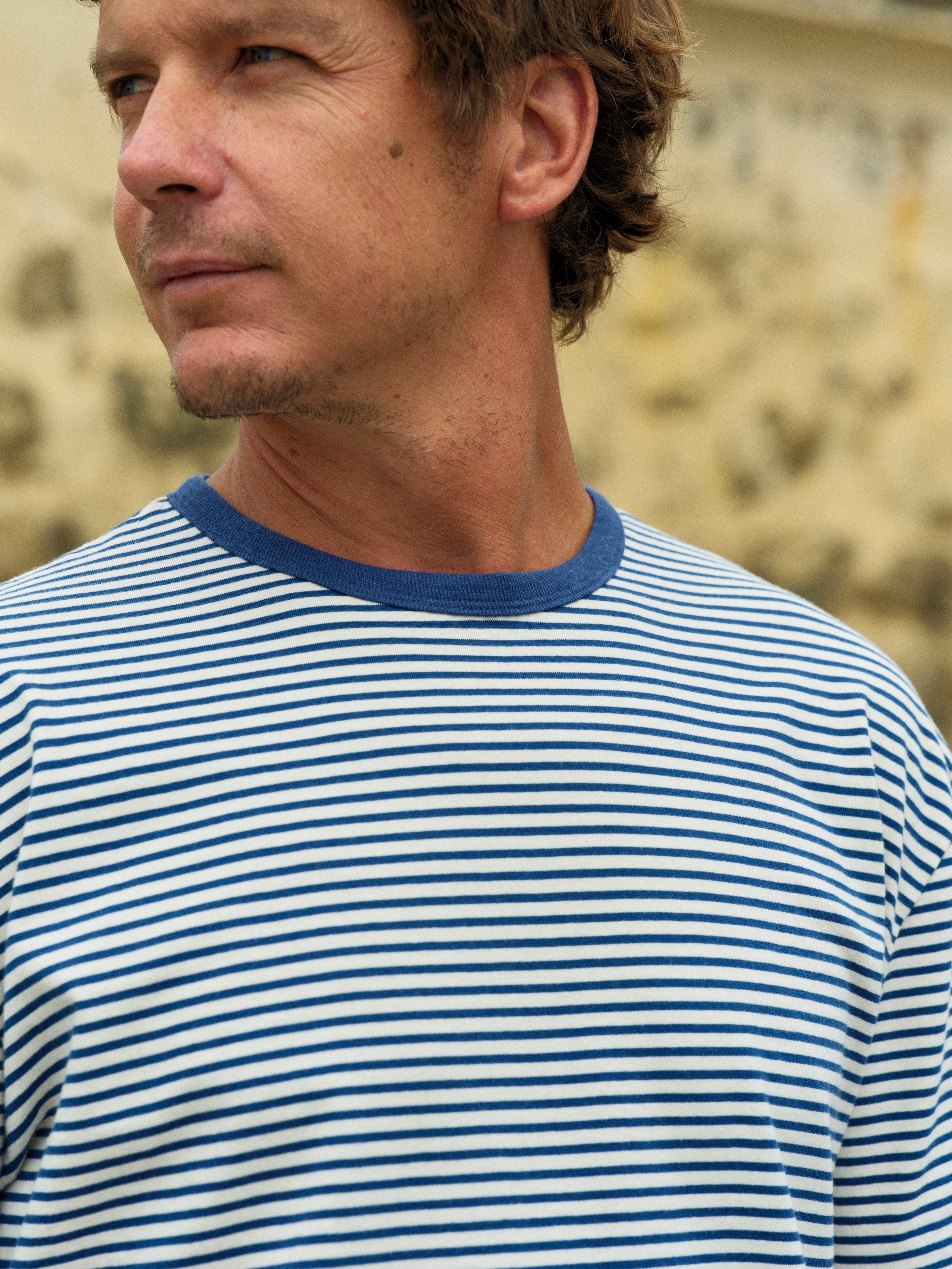 Striped Heavy Tee - S - Mollusk Surf Shop