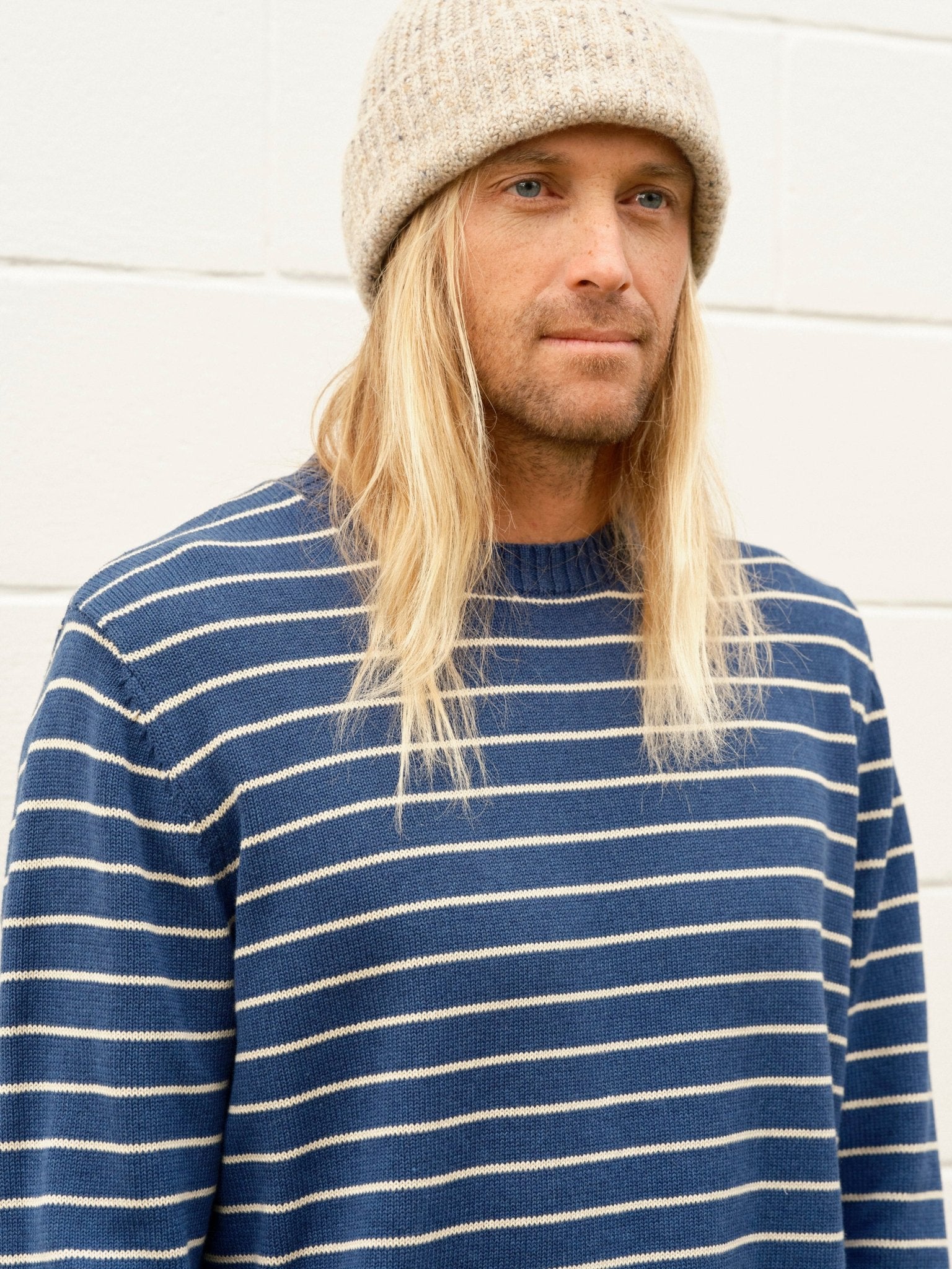Striped Linen Sweater - S - Mollusk Surf Shop