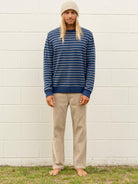 Striped Linen Sweater - S - Mollusk Surf Shop