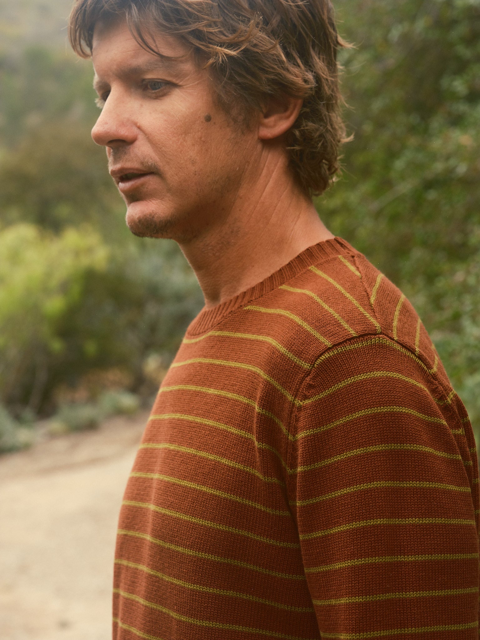 Striped Linen Sweater - S - Mollusk Surf Shop