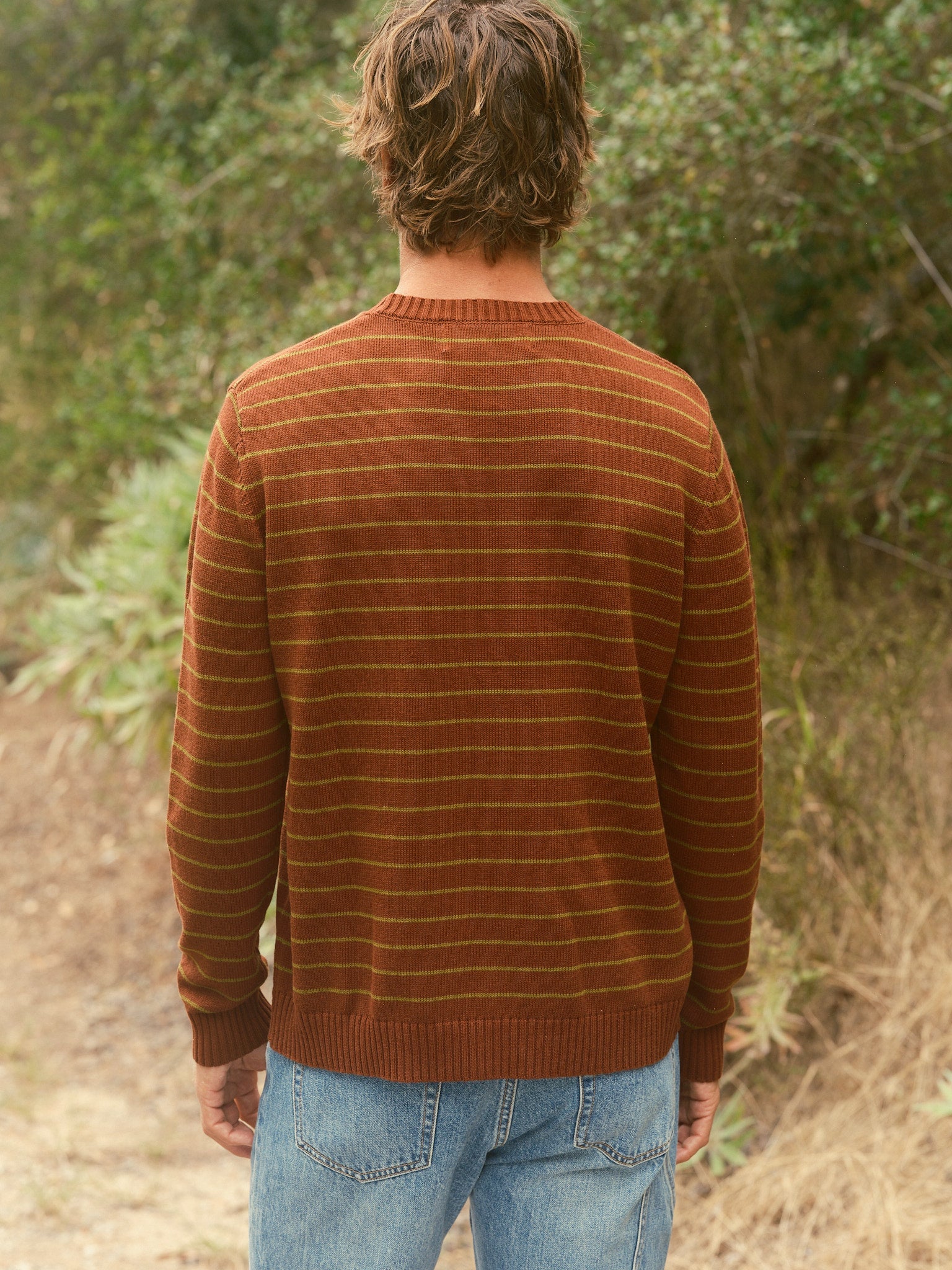 Striped Linen Sweater - S - Mollusk Surf Shop