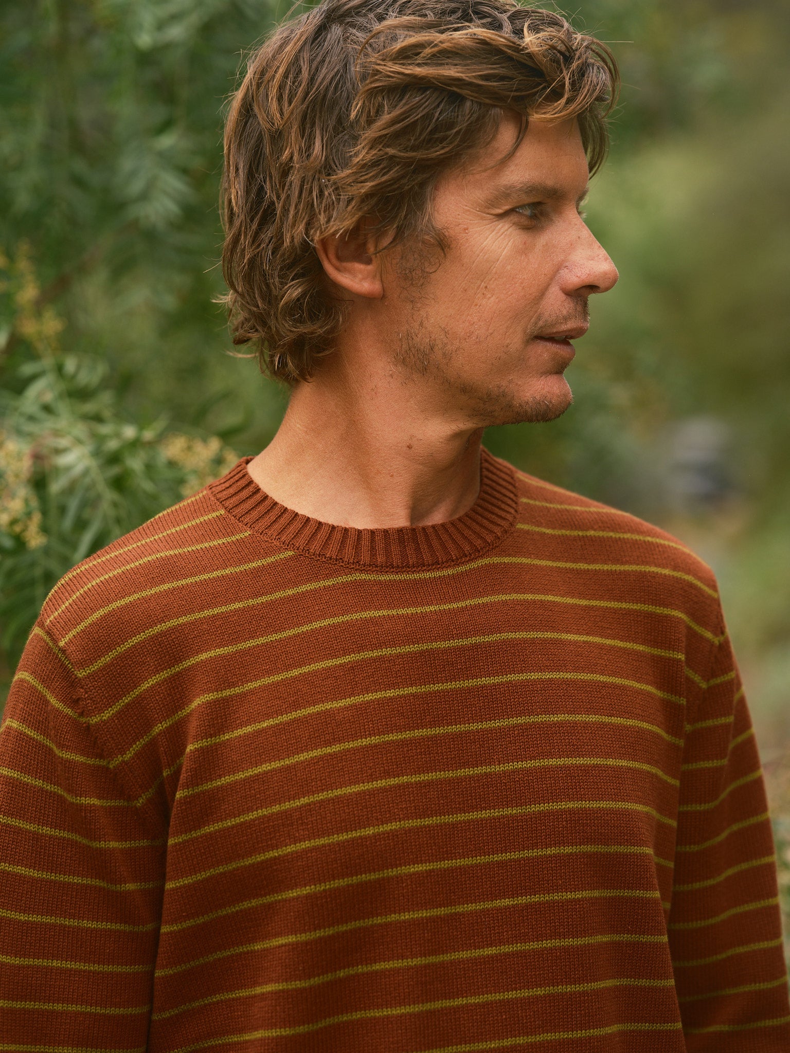 Striped Linen Sweater - S - Mollusk Surf Shop
