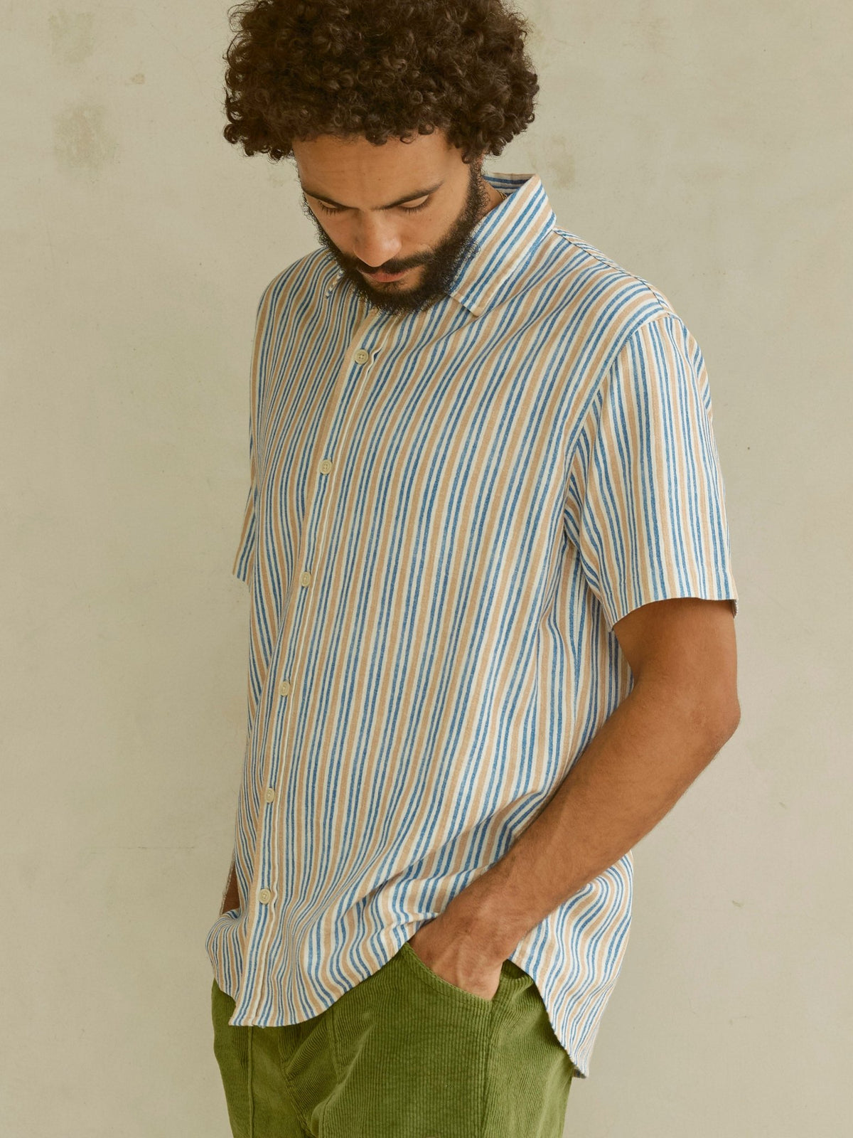 Summer Shirt - Beach Stripe - Mollusk Surf Shop