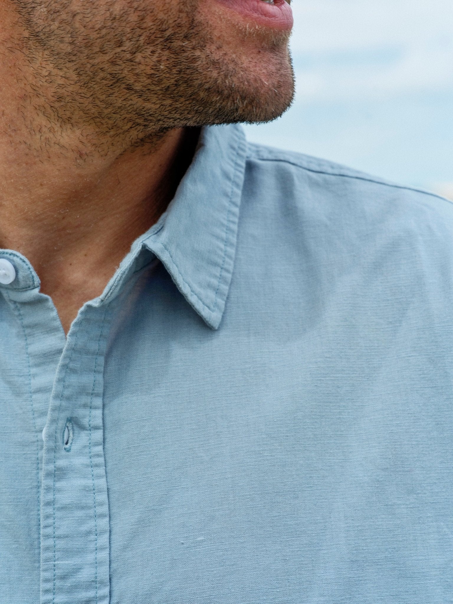 Summer Shirt - Tan and Red Stripe - Mollusk Surf Shop