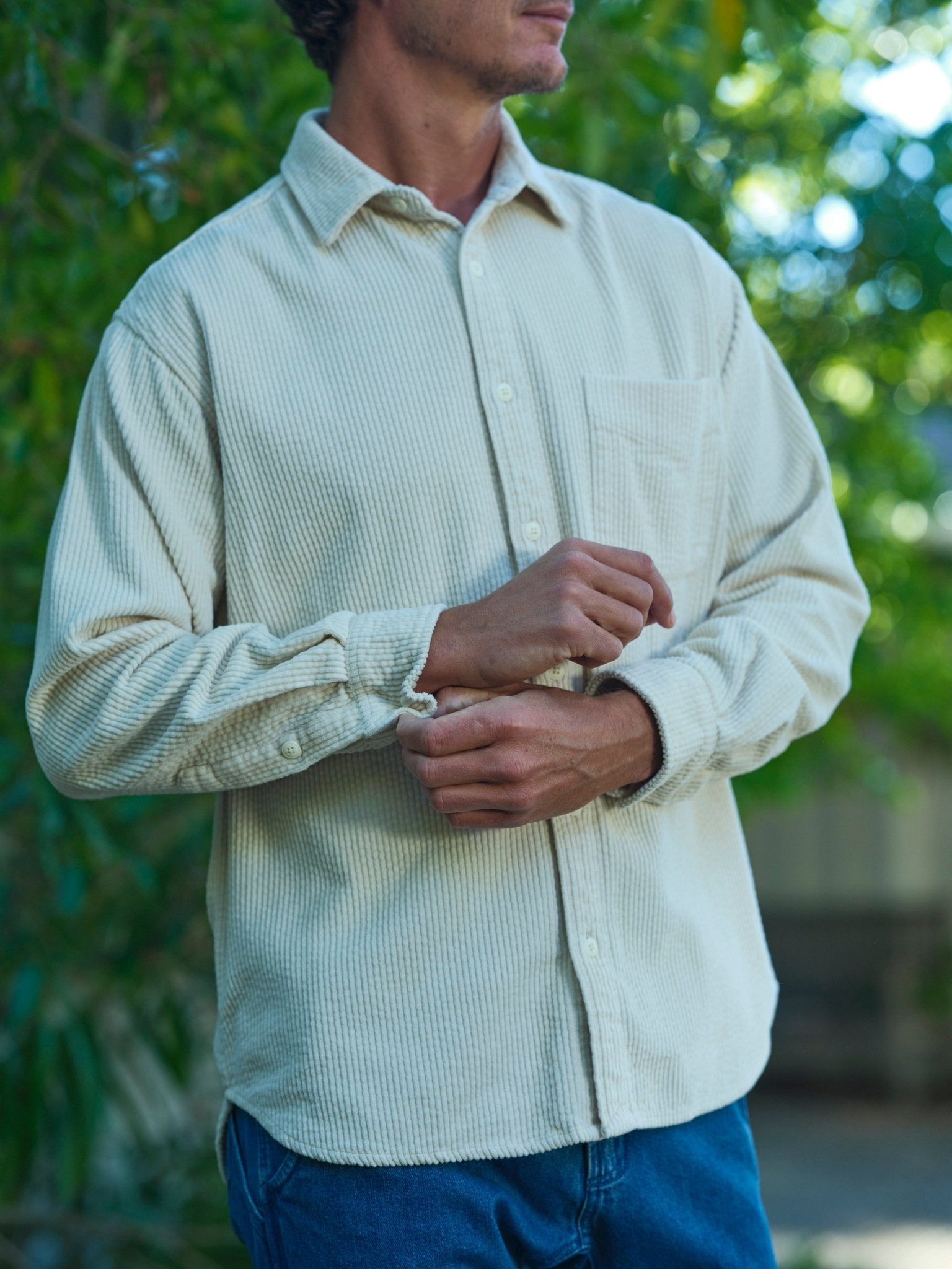 Thurston Shirt - Rover Green Corduroy - Mollusk Surf Shop