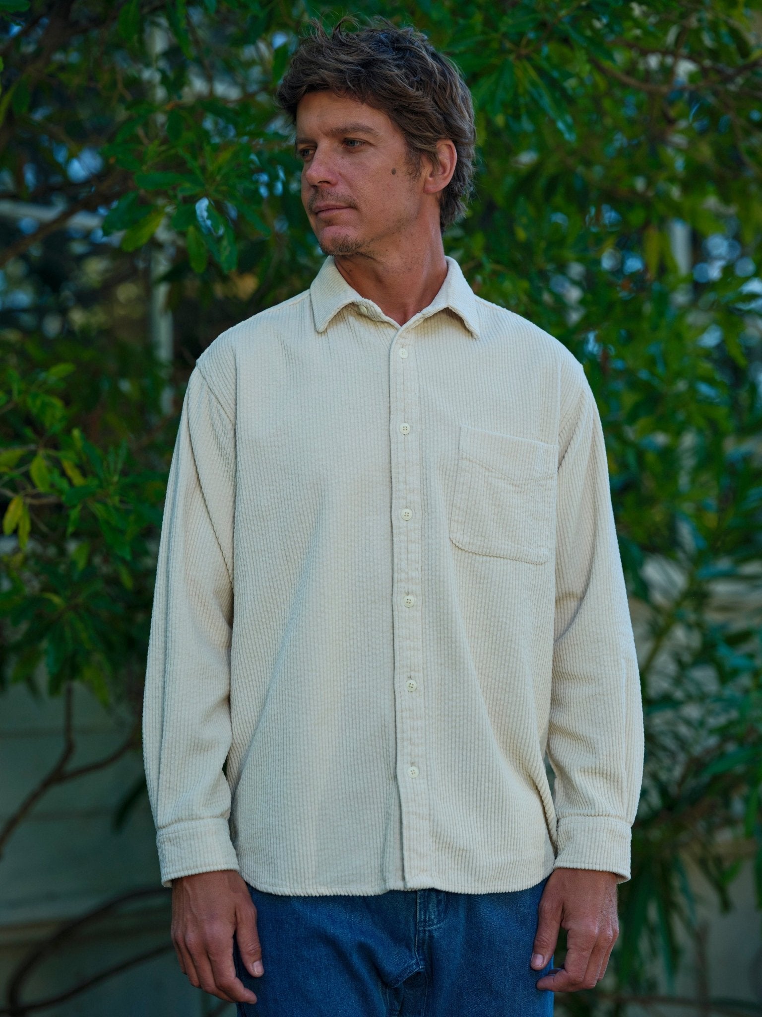 Thurston Shirt - Rover Green Corduroy - Mollusk Surf Shop