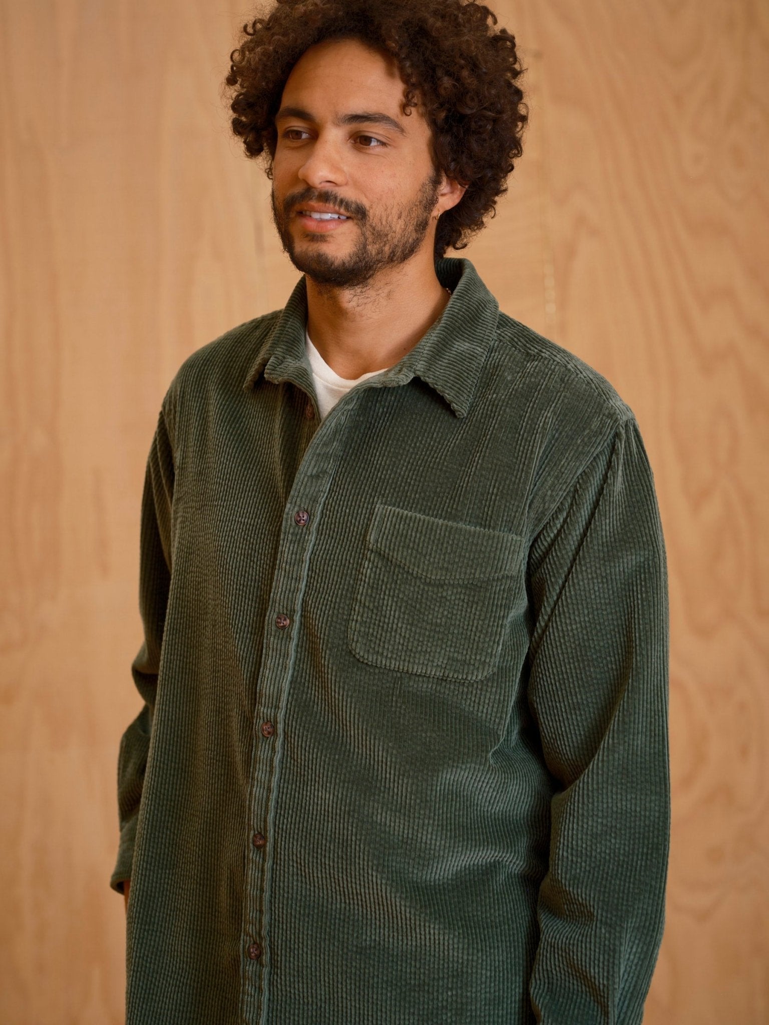 Thurston Shirt - Rover Green Corduroy - Mollusk Surf Shop