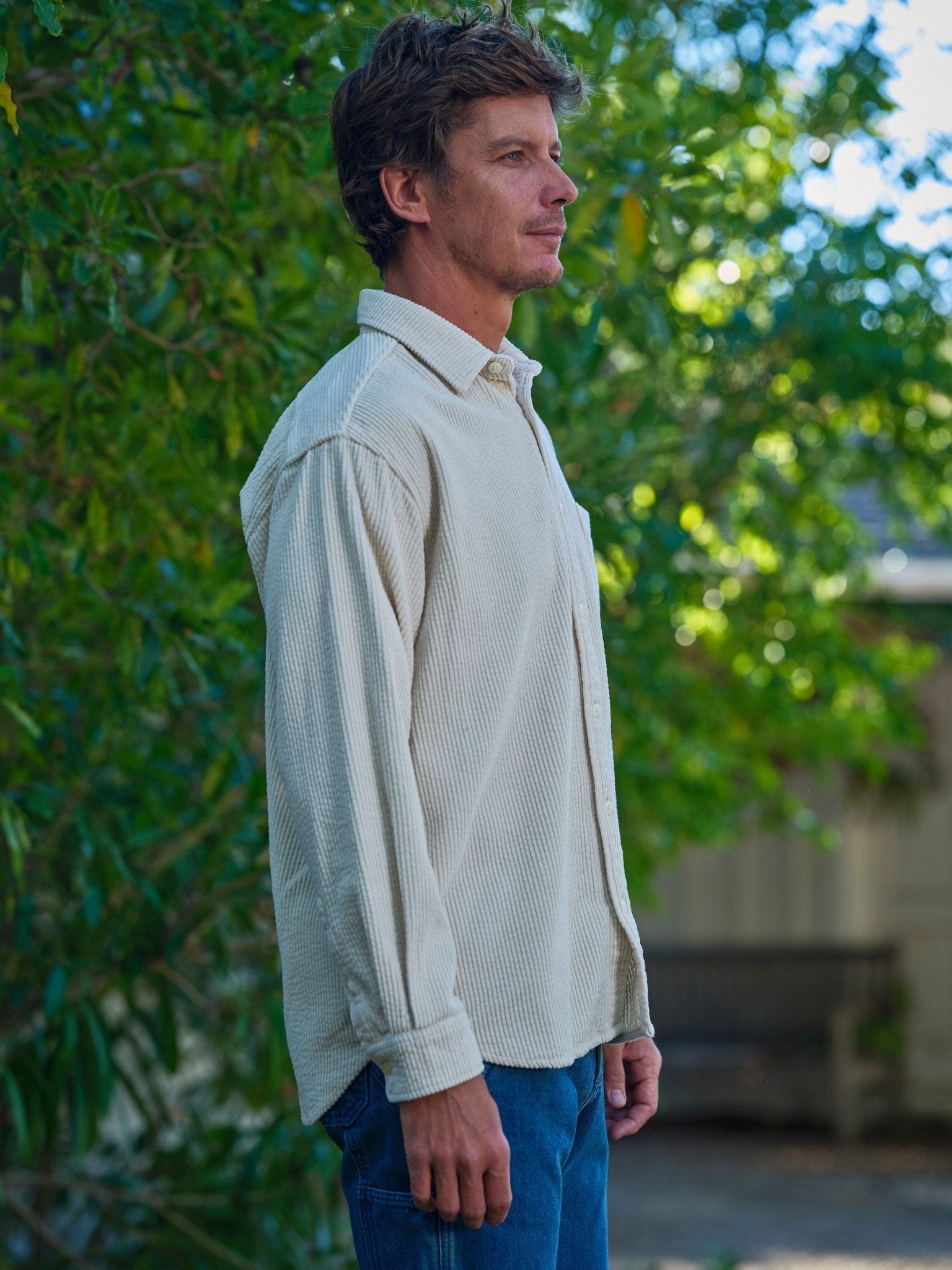 Thurston Shirt - Rover Green Corduroy - Mollusk Surf Shop