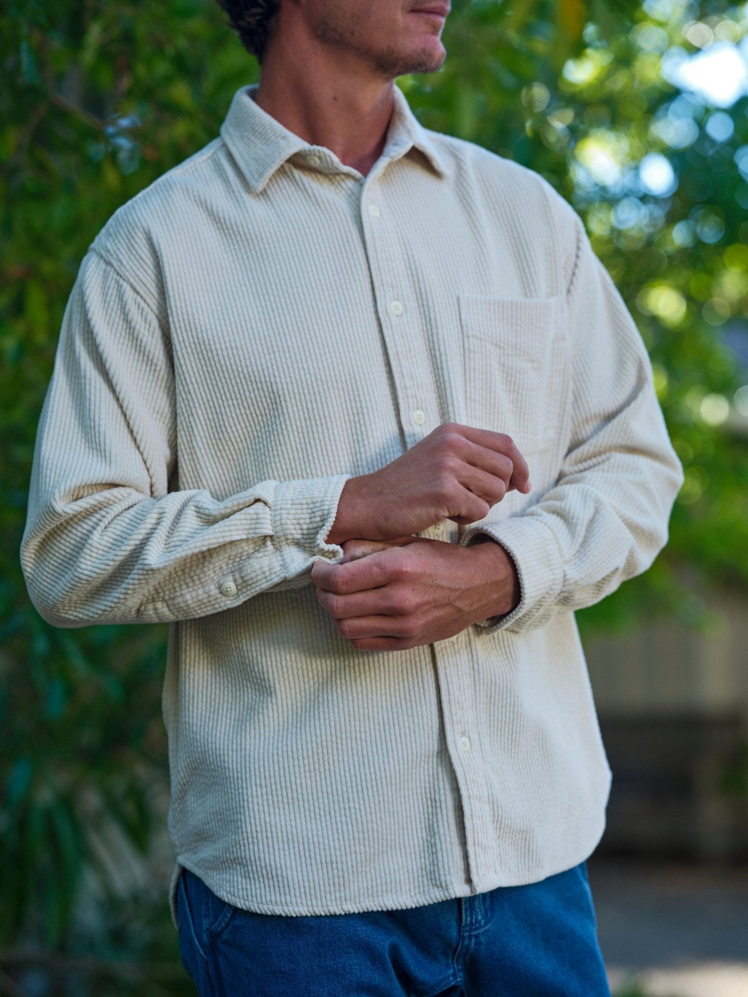 Thurston Shirt - Rover Green Corduroy - Mollusk Surf Shop