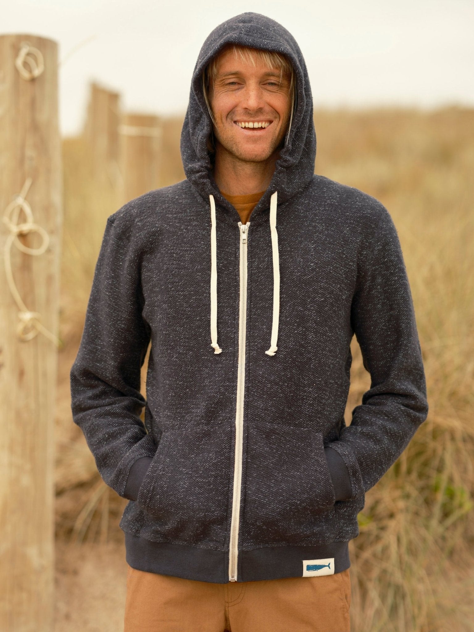 Whale Patch Zip Up - S - Mollusk Surf Shop