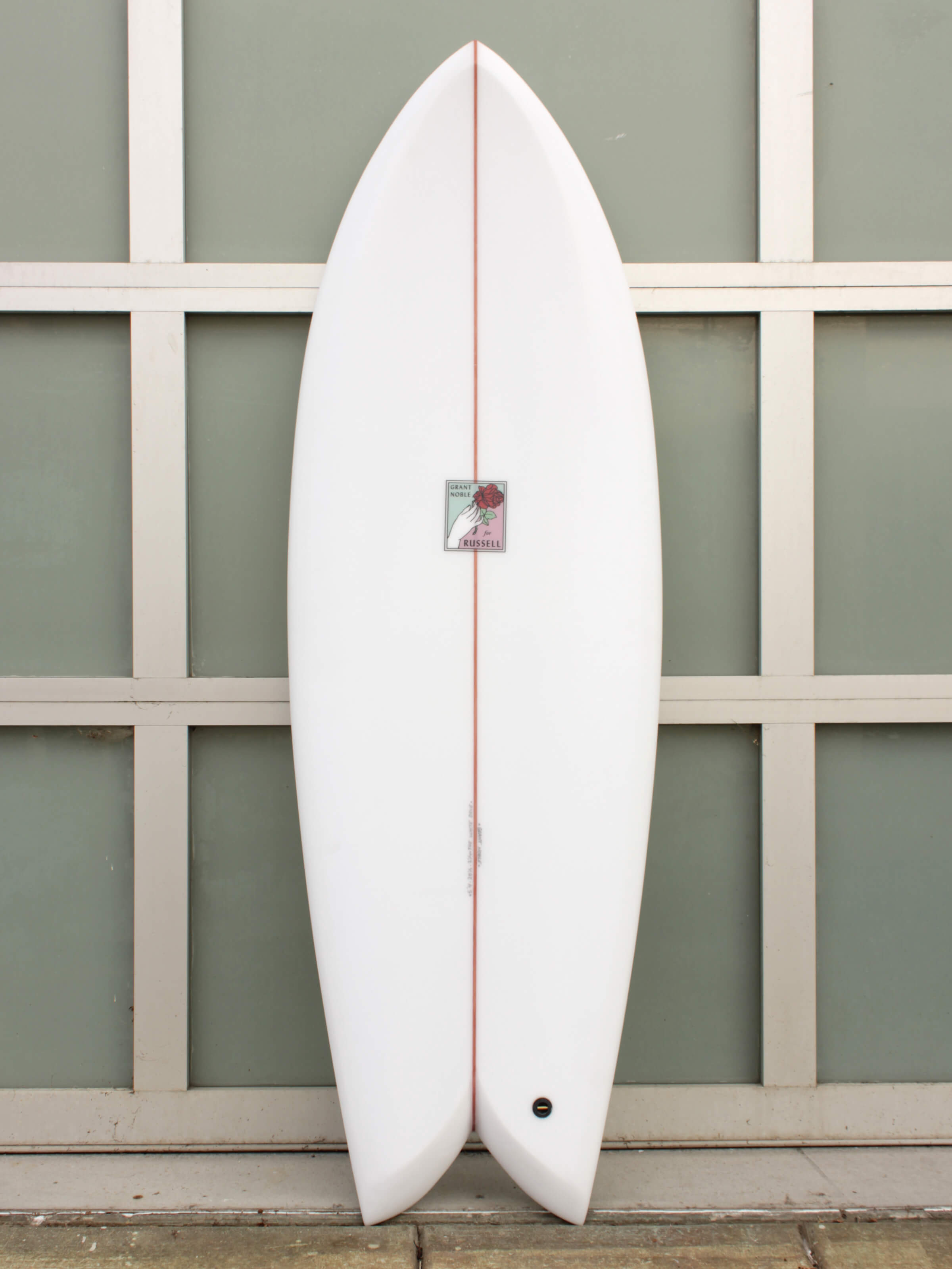5'4 Grant Noble White Dove Fish - Mollusk Surf Shop
