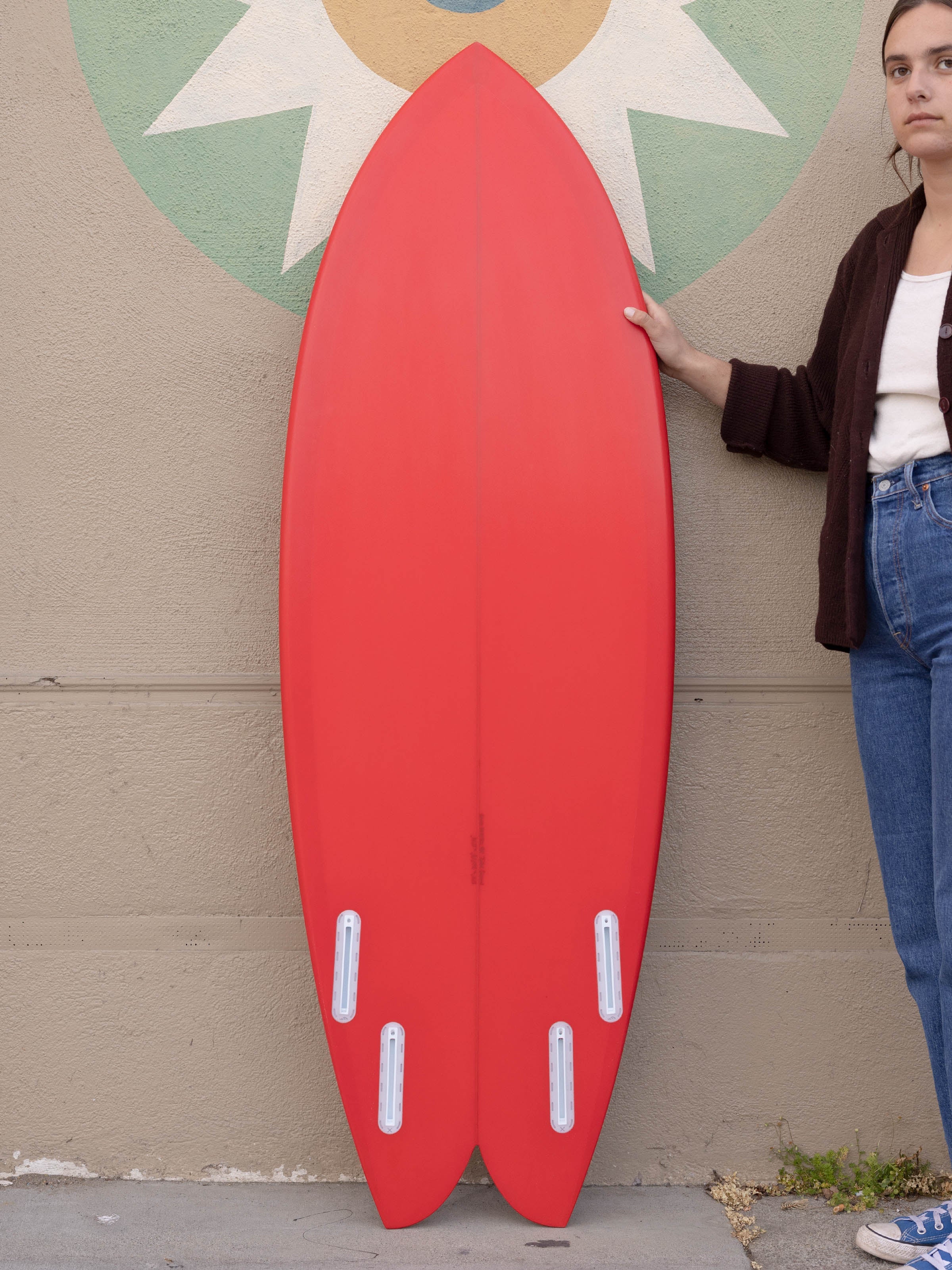 5'4 Simon Shapes Quad Fish - Mollusk Surf Shop