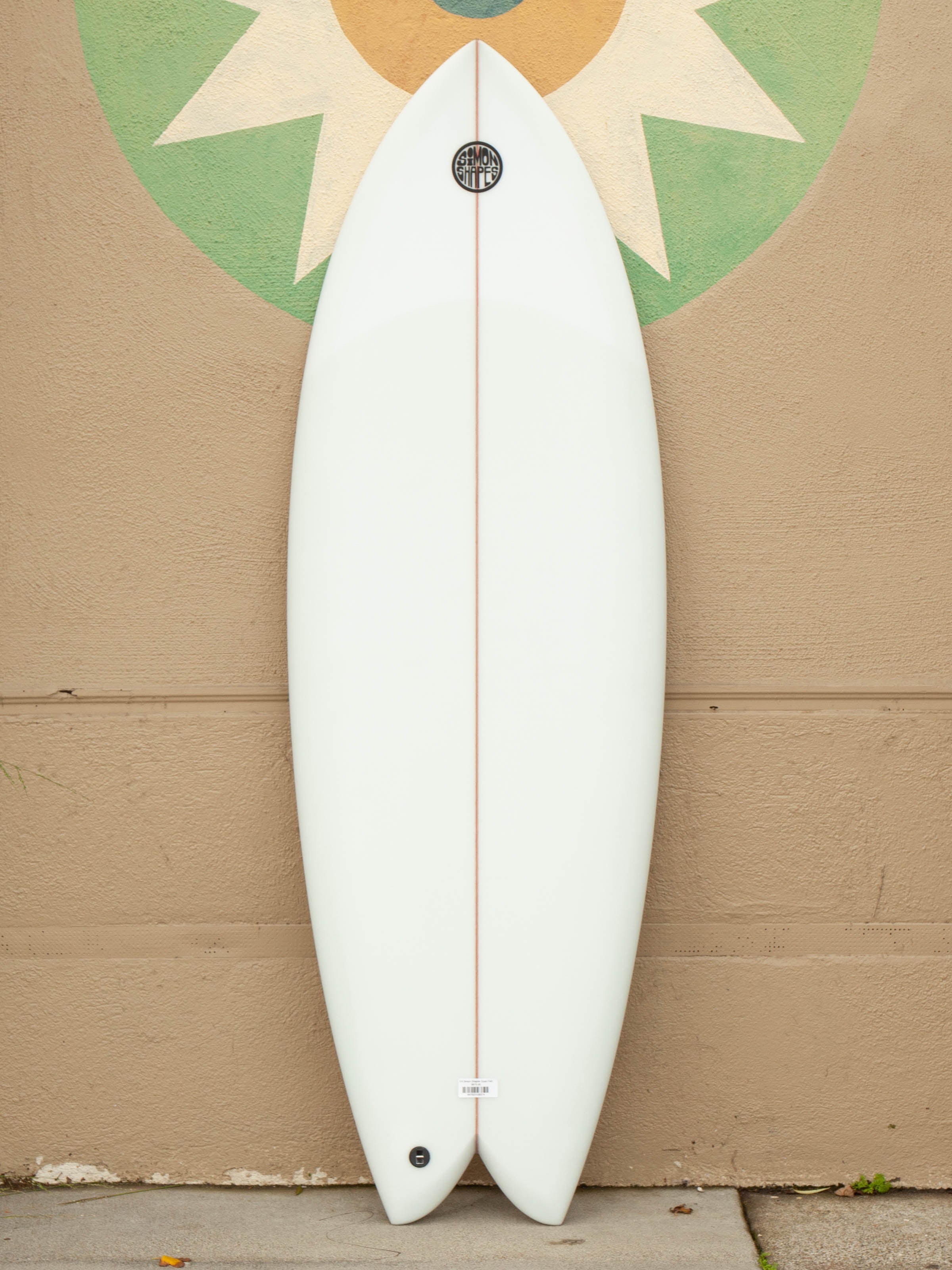 5'4 Simon Shapes Quad Fish - Mollusk Surf Shop