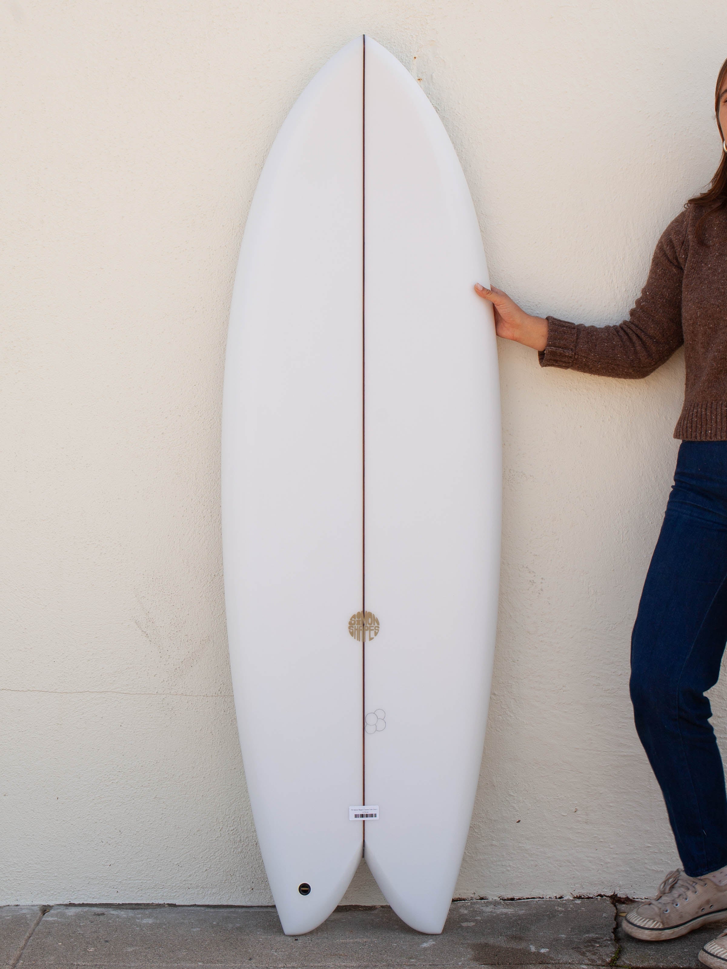 5'6 Simon Shapes Custom Fish Glass on Keels - Mollusk Surf Shop